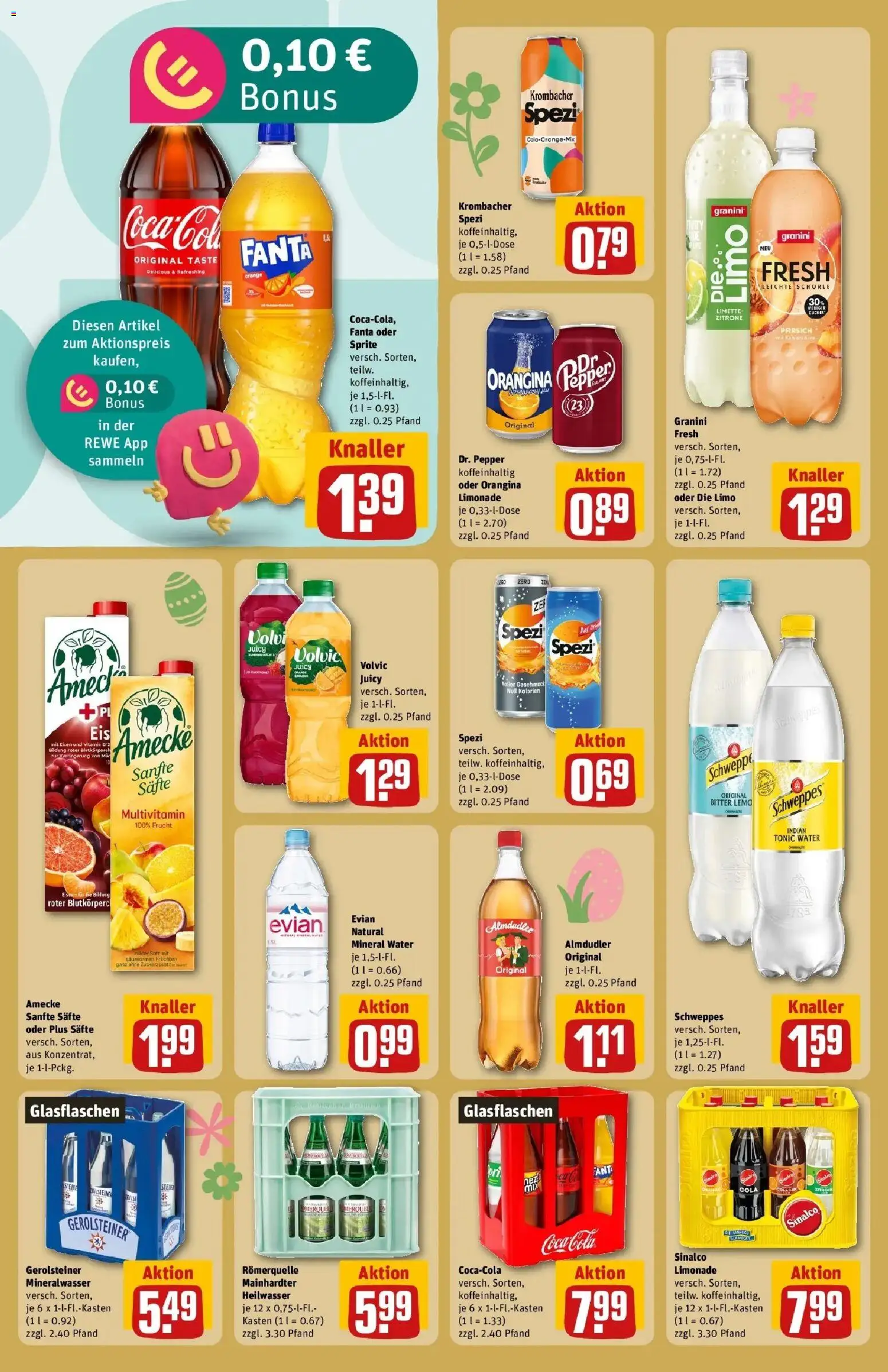 Rewe Prospekt Heidelberg/Handschuhsheim	 – gültig ab 15.03.2026 | Seite: 22 | Produkte: Fanta, Limonade, Zitrone, Gerolsteiner