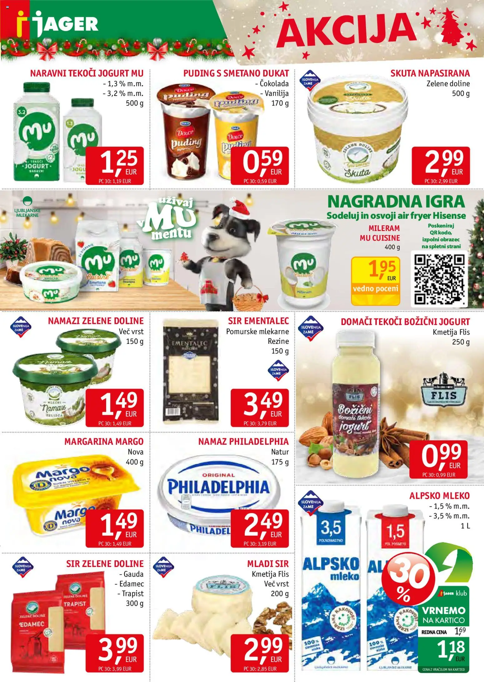 Novi Jager katalog ponudbe – veljaven od 10.12.2025 | Stran: 5 | Izdelki: Gauda, Namaz, Jogurt, Skuta