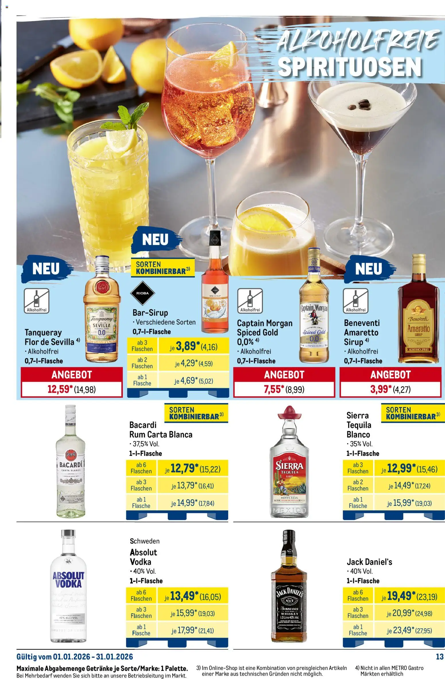 Metro  Monats-Menü – gültig ab 01.01.2026 | Seite: 13