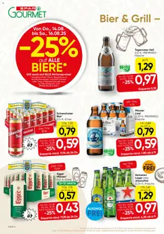 SPAR Gourmet Flugblatt Wien gültig ab 14.08.2025 | Seite: 2 | Produkte: Grill, Bier
