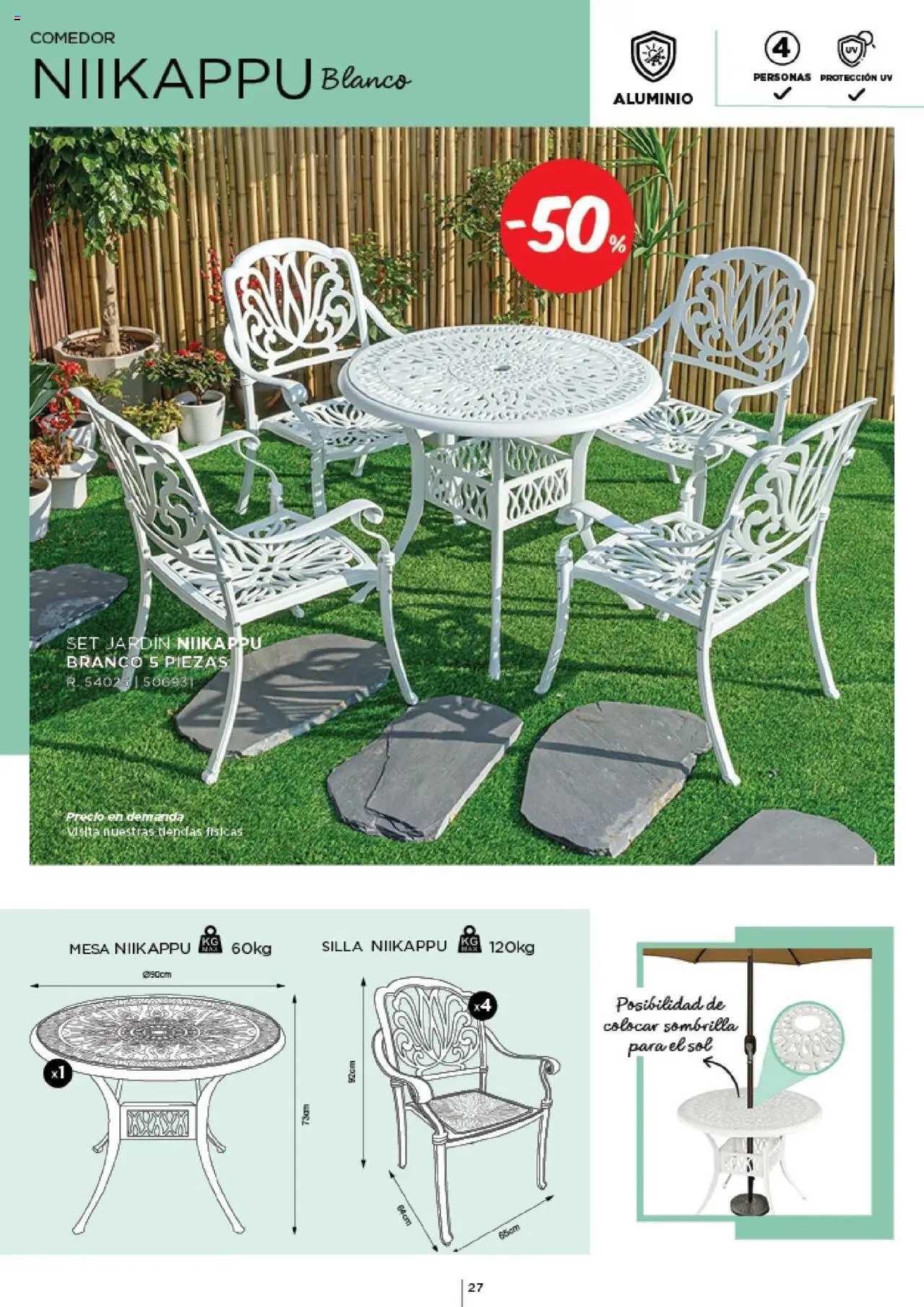 Espaço Casa - Catálogo AireLibre 2025 │ válido de 12.05.2025 | Página: 27 | Produtos: Mesa