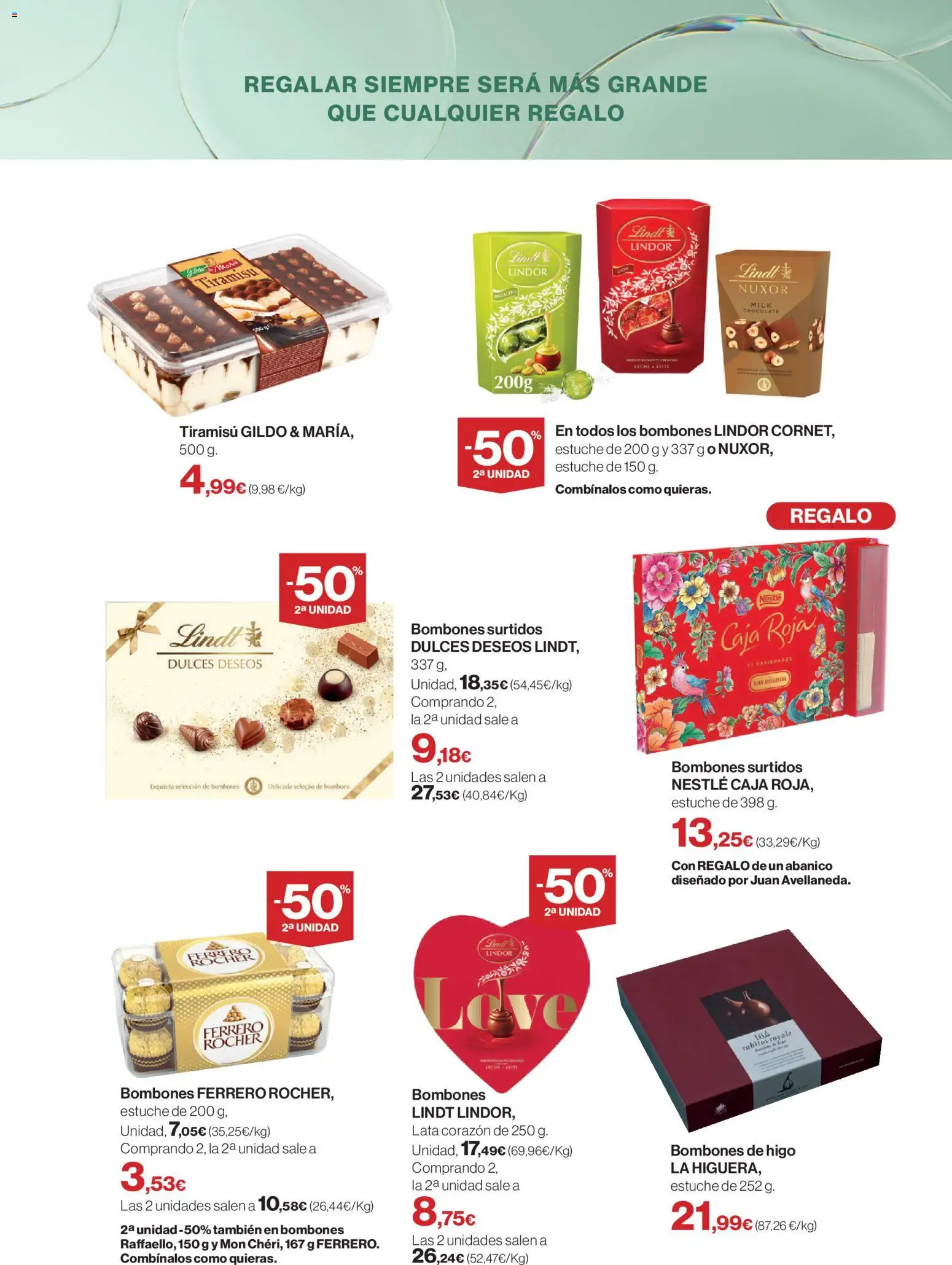 Hipercor - Día de la Madre │ válido desde el 20.04.2026 | Página: 3 | Productos: Chocolate, Κεραία, Caja