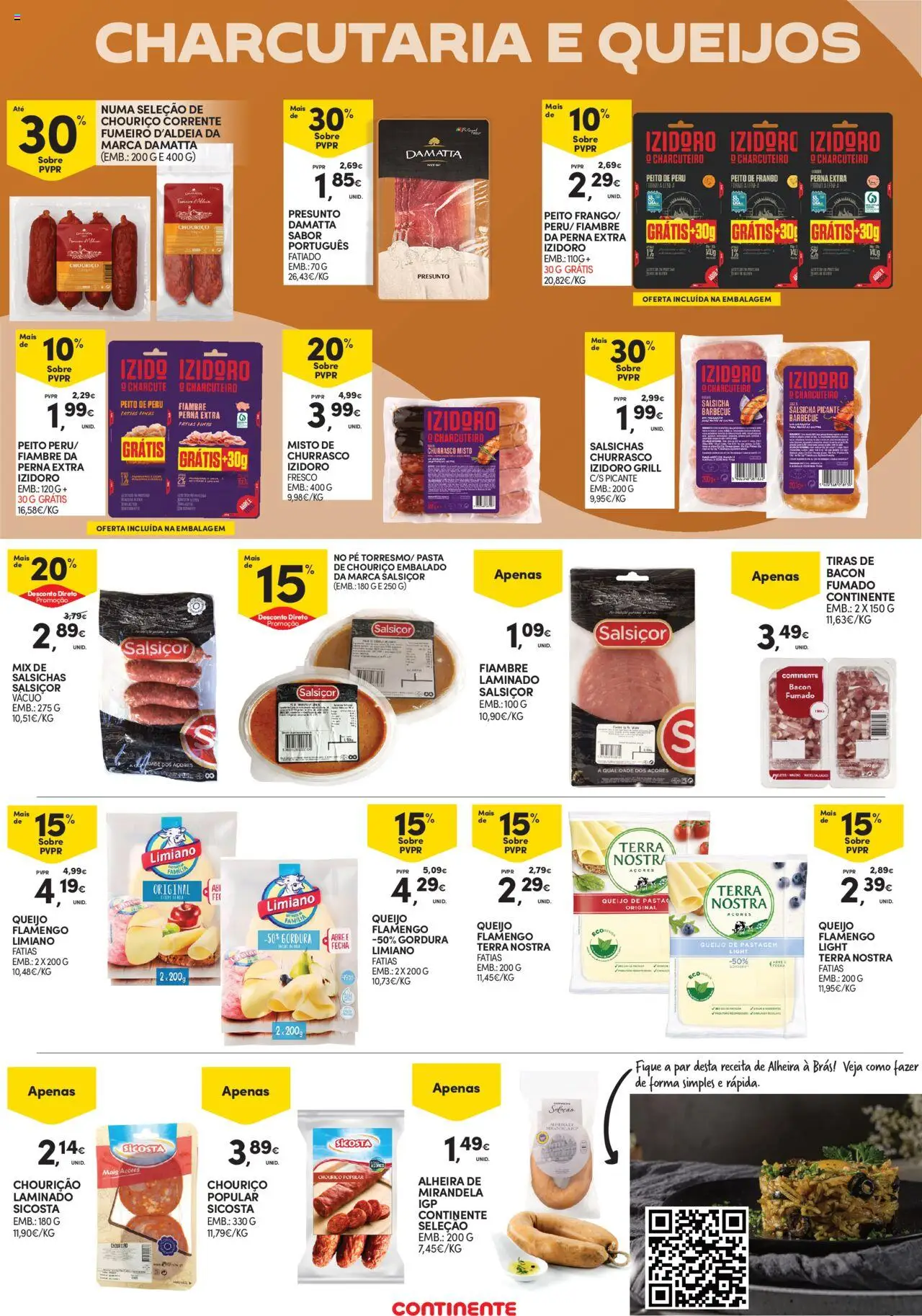 Continente - Açores │ válido de 02.10.2025 | Página: 7 | Produtos: Bacon, Peito de frango, Frango, Peru