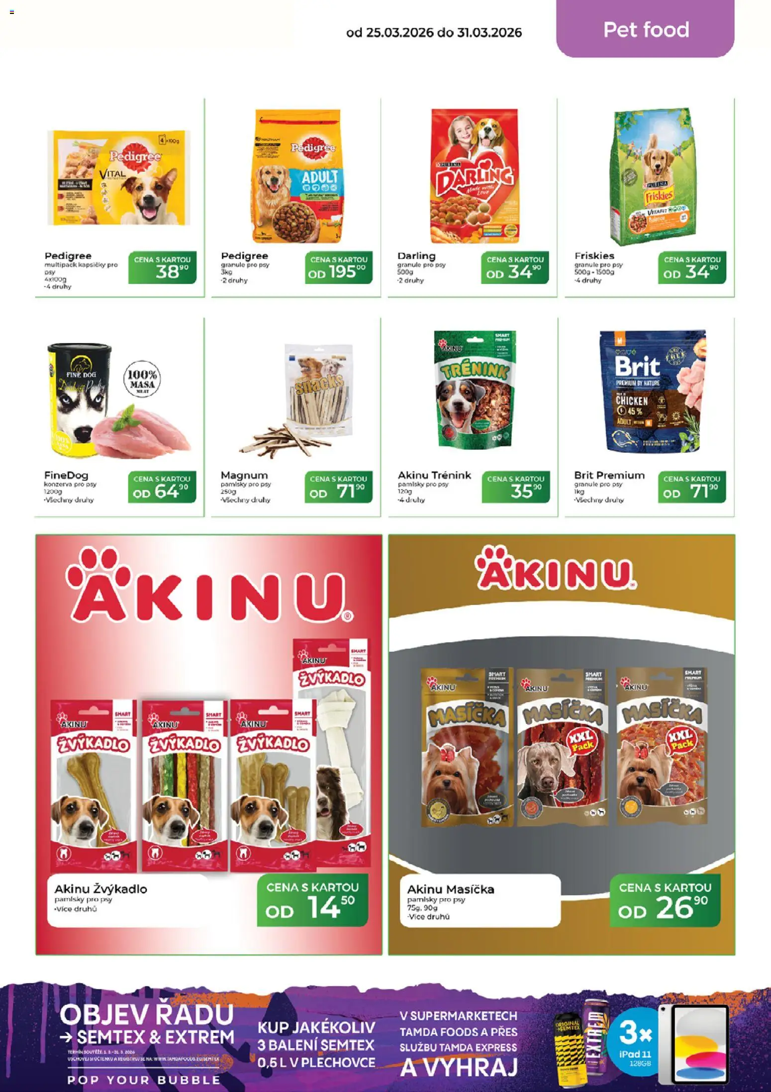 Tamda Foods leták od 25.03.2026 | Strana: 49 | Produkty: Granule pro psy, Granule, Pedigree, Semtex