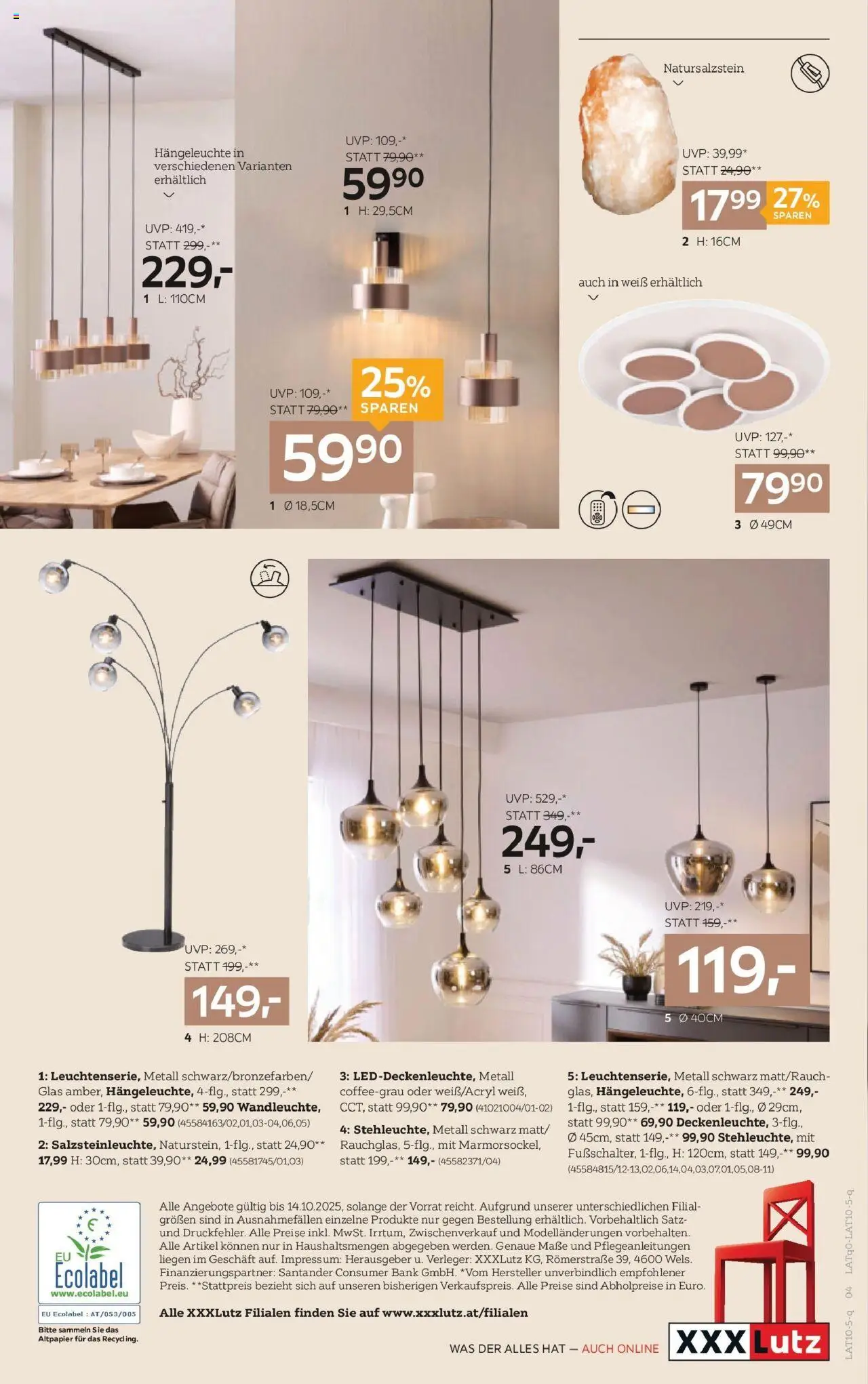 XXXLutz  Lampen gültig ab 30.09.2025 | Seite: 4