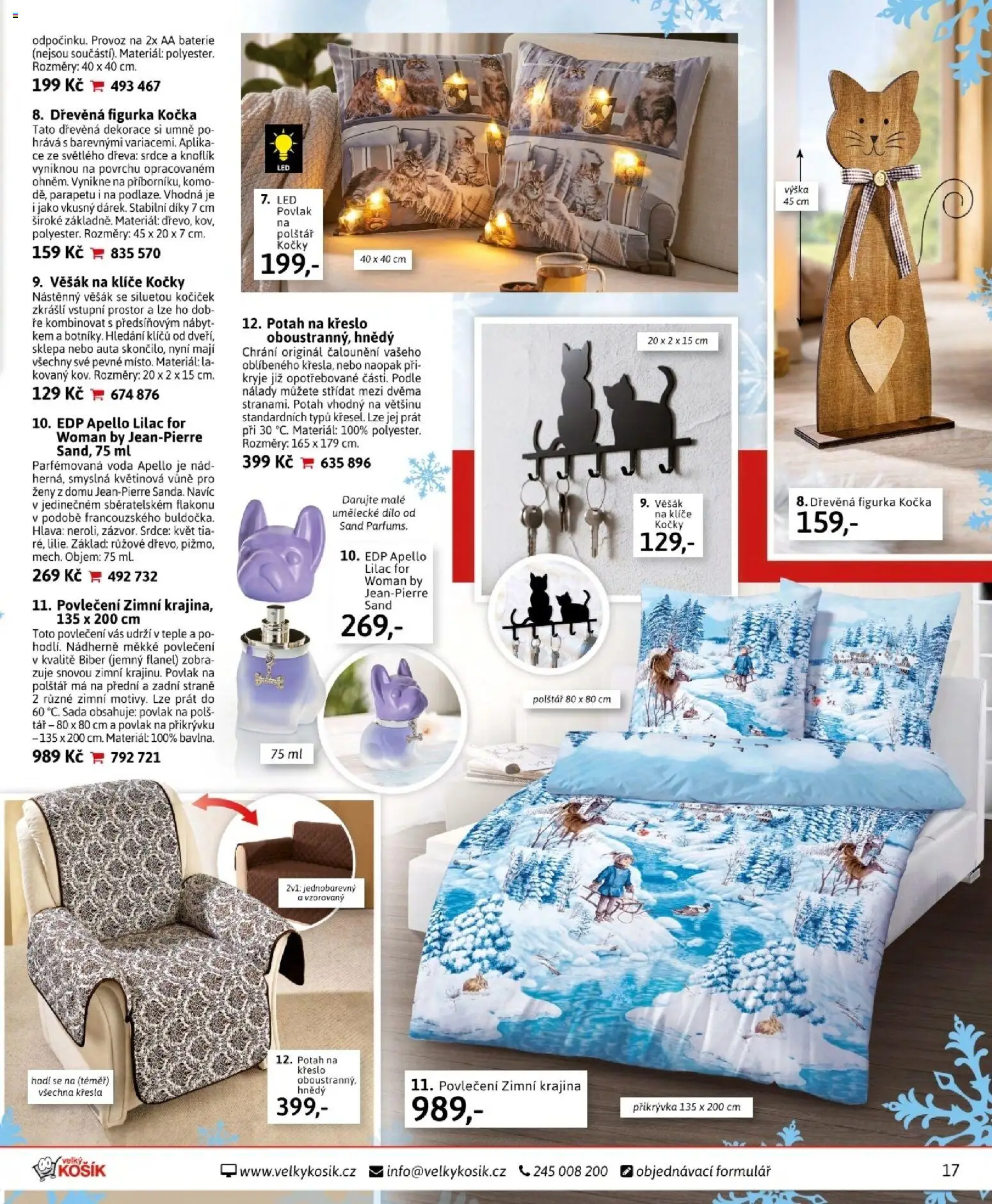 Velký Košík katalog prosinec 2025 od 01.12.2025 | Strana: 17 | Produkty: Křesla, Věšák, LED, Dekorace