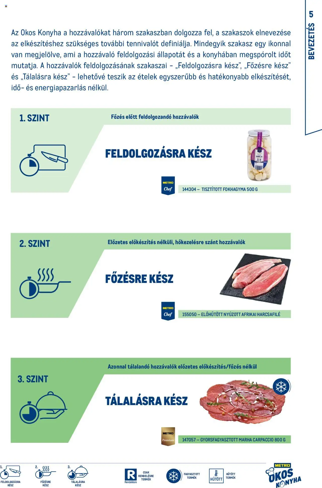 Metro akciós ujság - amely érvényes a következő dátumtól: 01.10.2024 | Oldal: 5 | Termékek: Fokhagyma, Afrikai harcsafilé
