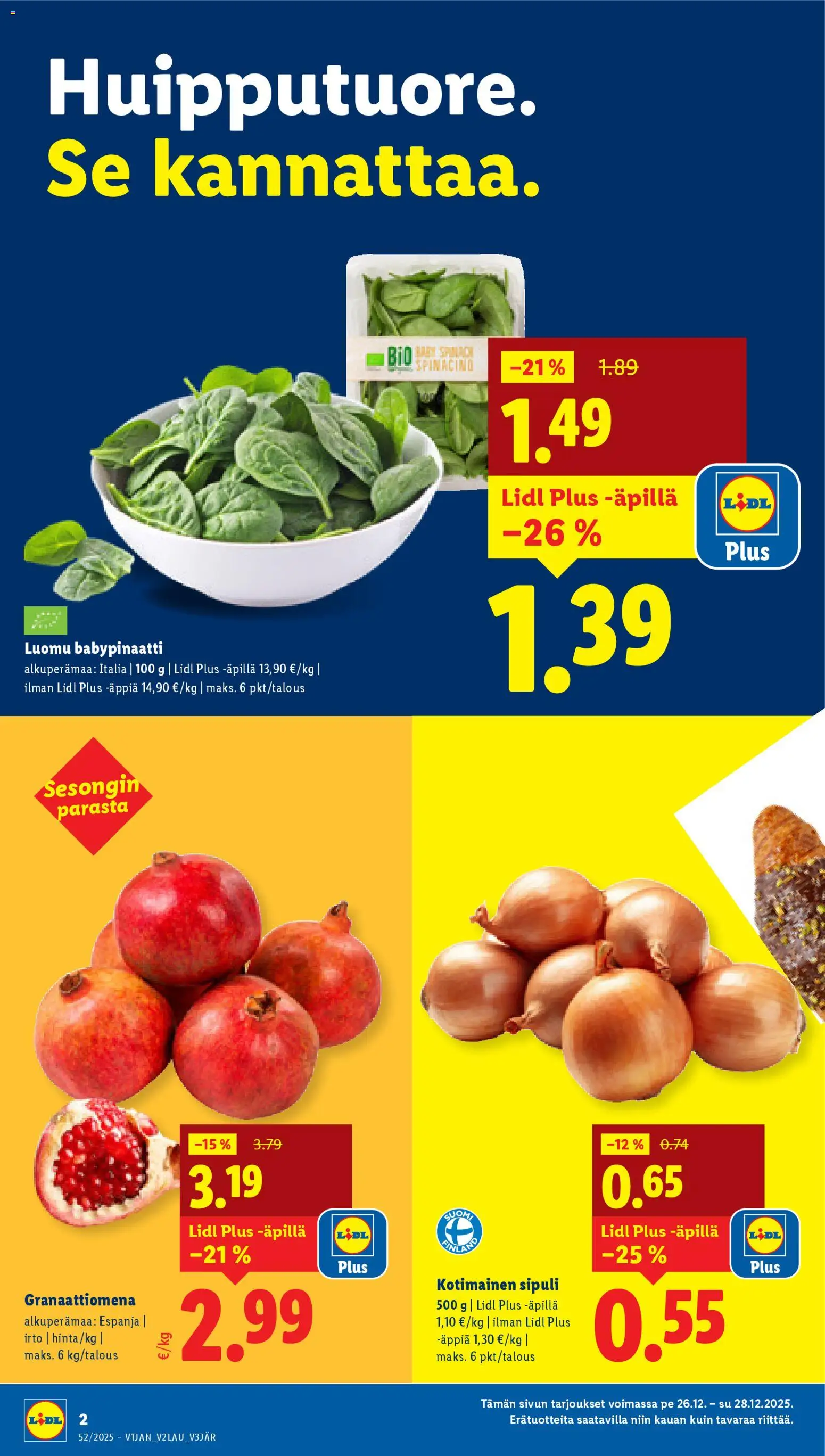 Lidl tarjoukset – voimassa 26.12.2025 alkaen | Sivu: 2