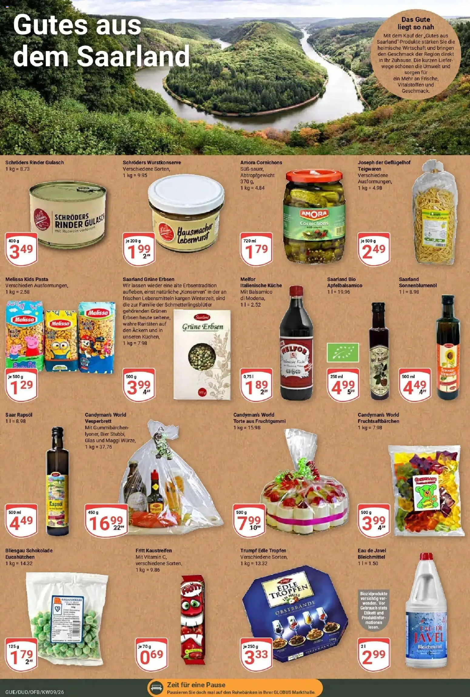 Globus Prospekt Saarbrücken-Güdingen – gültig ab 23.02.2026 | Seite: 16 | Produkte: Maggi, Bier, Rotwein, Sonnenblumenol