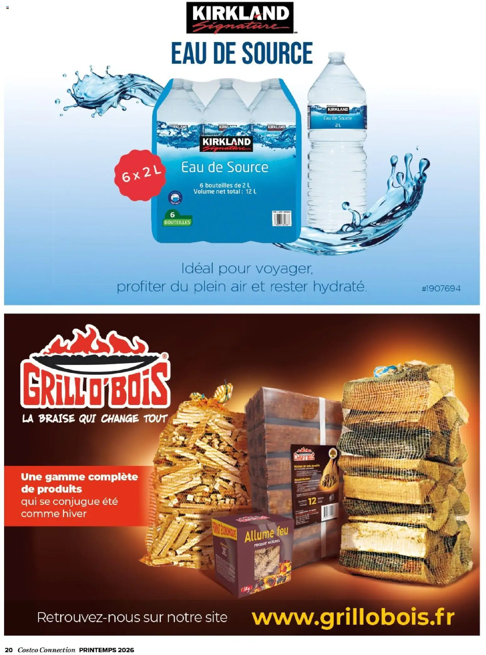 {H1} | Page: 20 | Produits: Allume feu, Eau de source