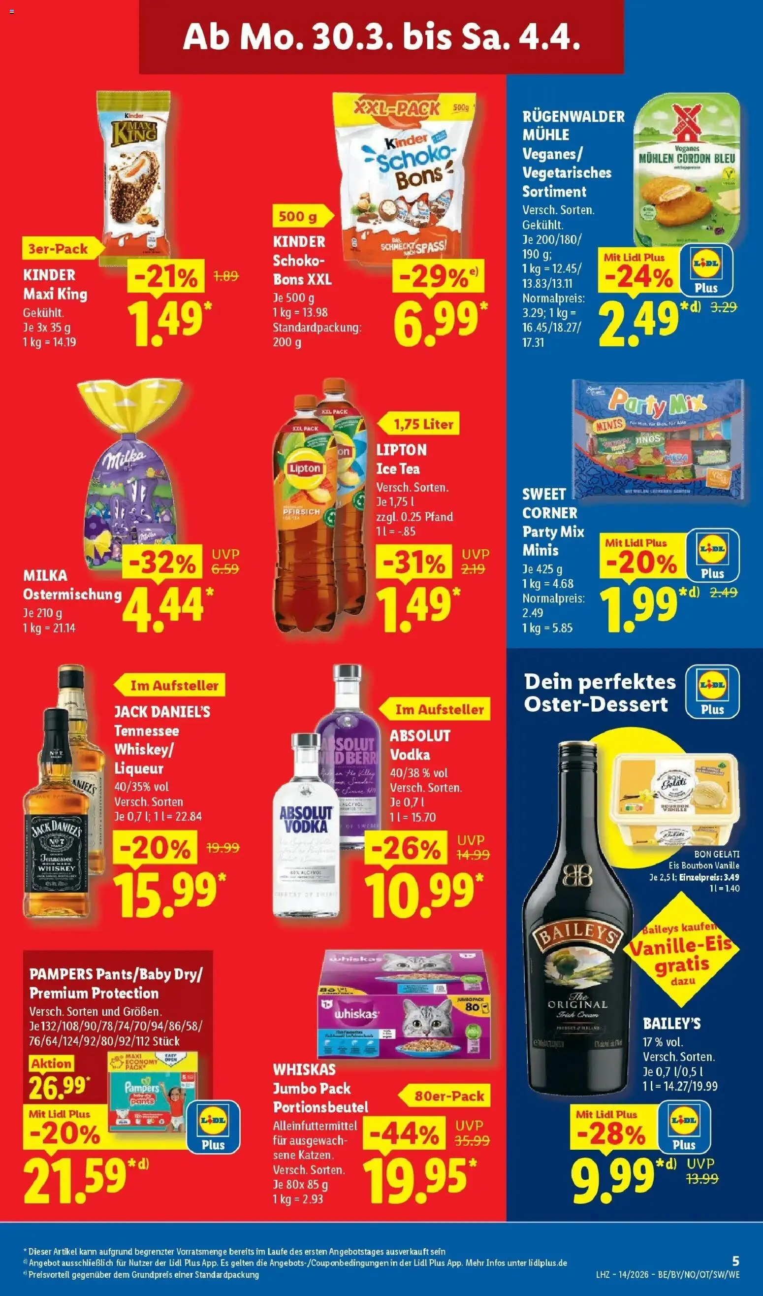 Lidl Prospekt Mühlacker – gültig ab 30.03.2026 | Seite: 15 | Produkte: Mühle, Pampers, Jack Daniel's, Bourbon