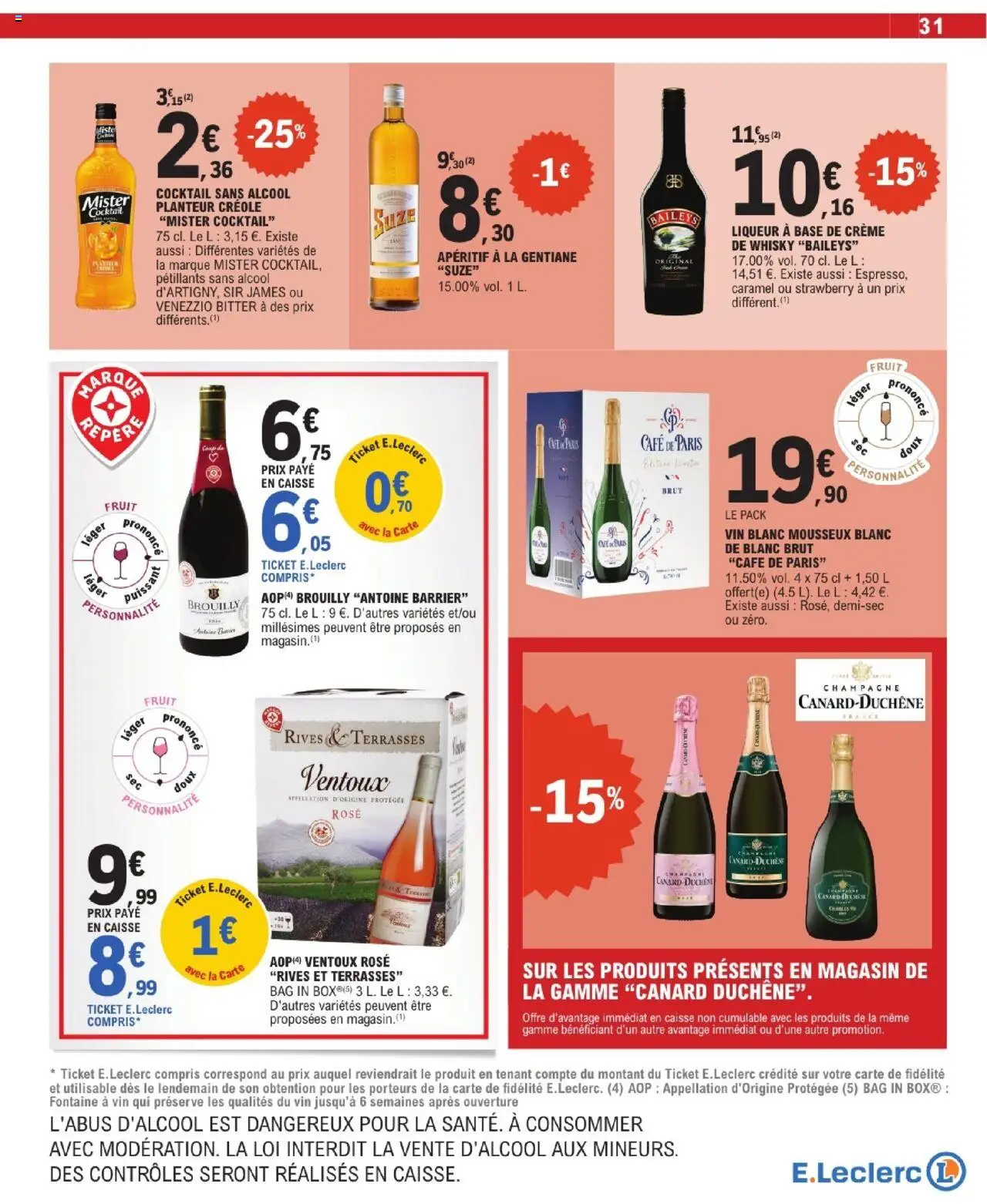 {H1} | Page: 31 | Produits: Whisky, Base, Mousseux, Crème