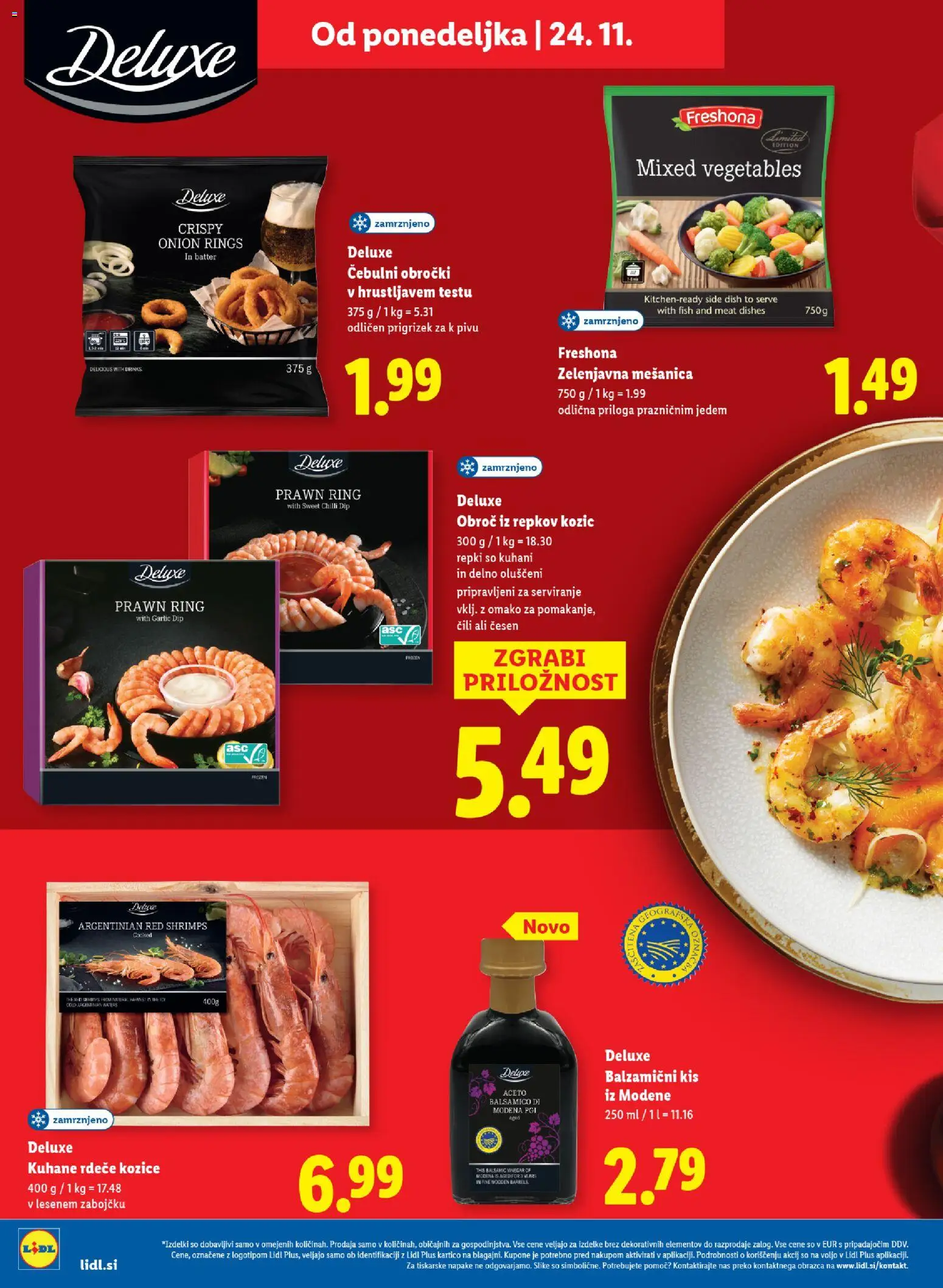 Novi Lidl katalog ponudbe – veljaven od 24.11.2025 | Stran: 36 | Izdelki: Kozice, Kis, Cesen, Cili