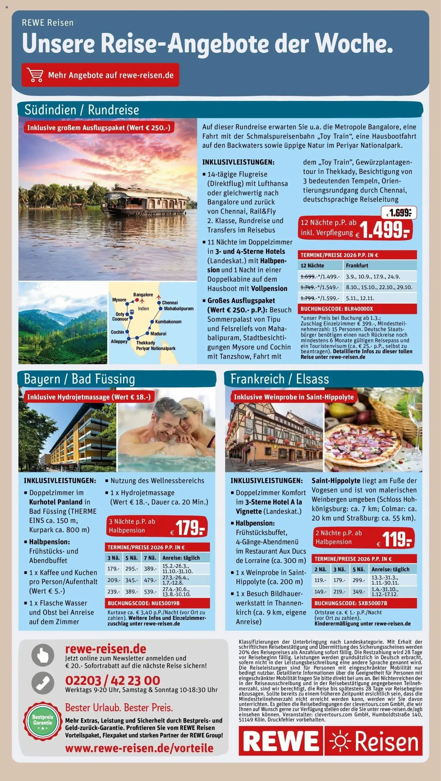 Rewe prospekt Uslar	 – gültig ab 09.02.2026 | Seite: 26 | Produkte: Kaffee, Wasser, Kuchen, Uhr