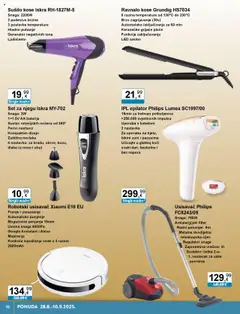 KTC katalog | vrijedi od 28.08.2025 | Stranica: 10 | Proizvodi: Usisavač, Epilator, Baterija, Četka