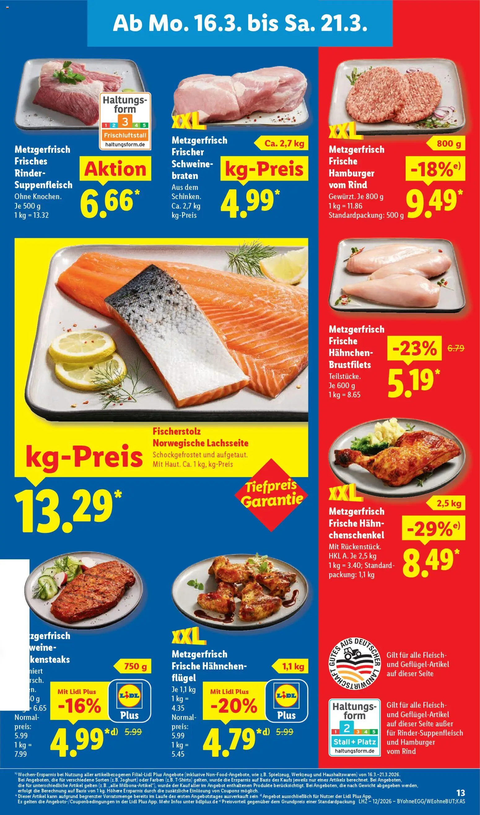 Lidl Prospekt München – gültig ab 16.03.2026 | Seite: 27 | Produkte: Gewicht, Hahnchen, Joghurt, Fleisch