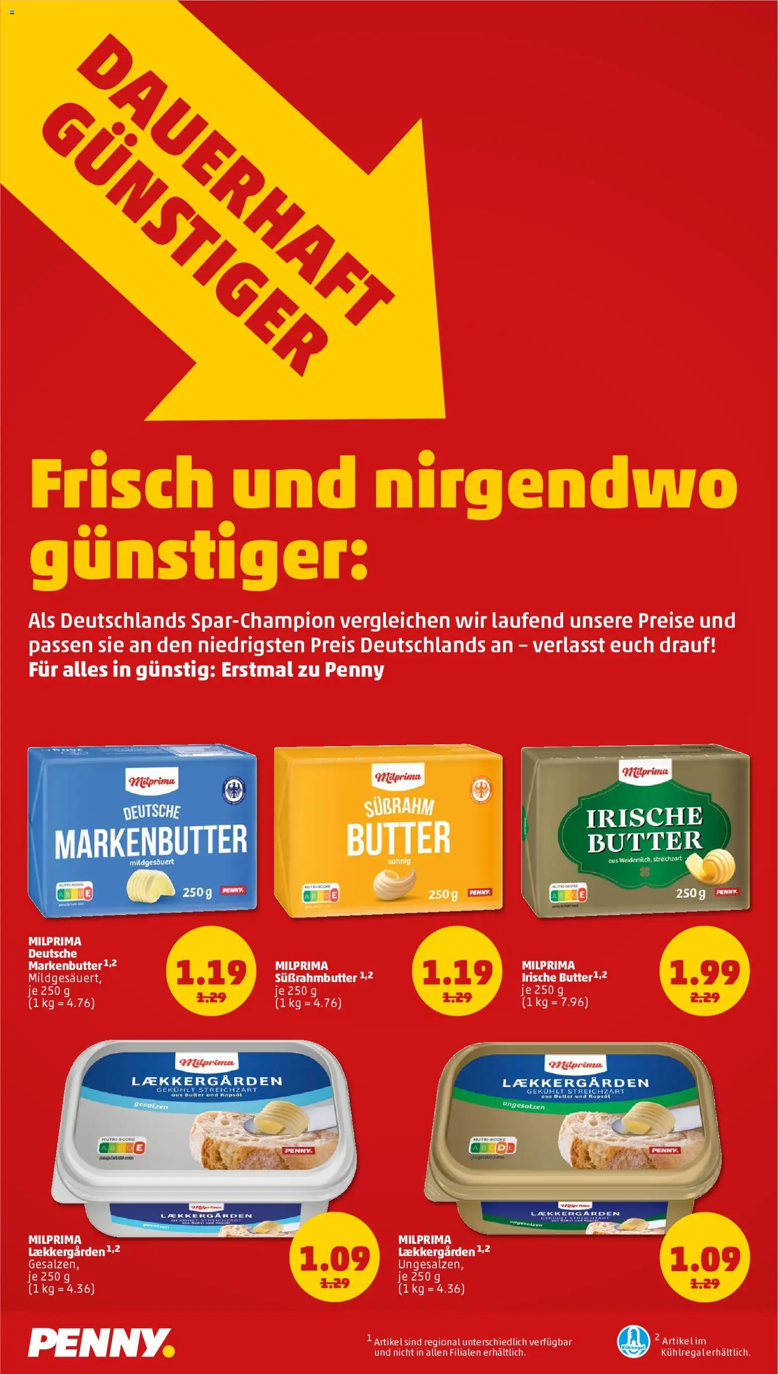 Penny Prospekt 	 – gültig ab 08.12.2025 | Seite: 2 | Produkte: Butter, Rapsöl