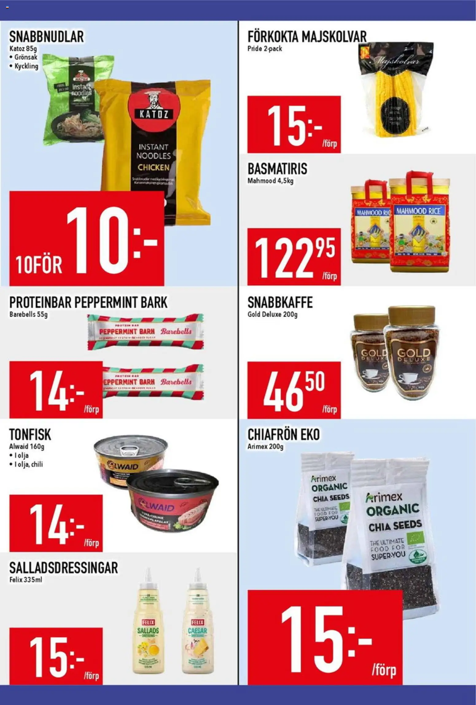 Matdax reklamblad aktuell från 20.04.2026 | Sida: 16 | Produkter: Proteinbar, Chili, Tonfisk