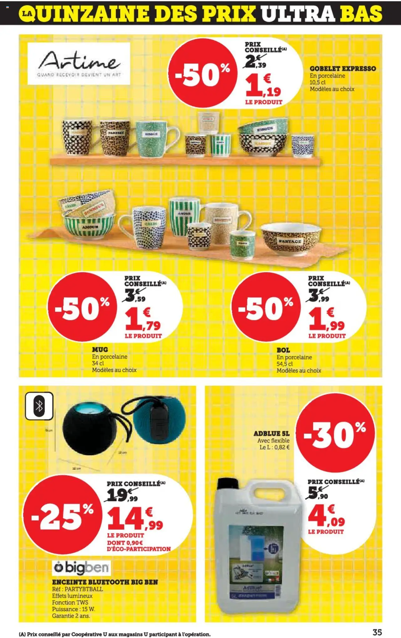  | Page: 35 | Produits: Enceinte, AdBlue, Porcelaine, Enceinte bluetooth