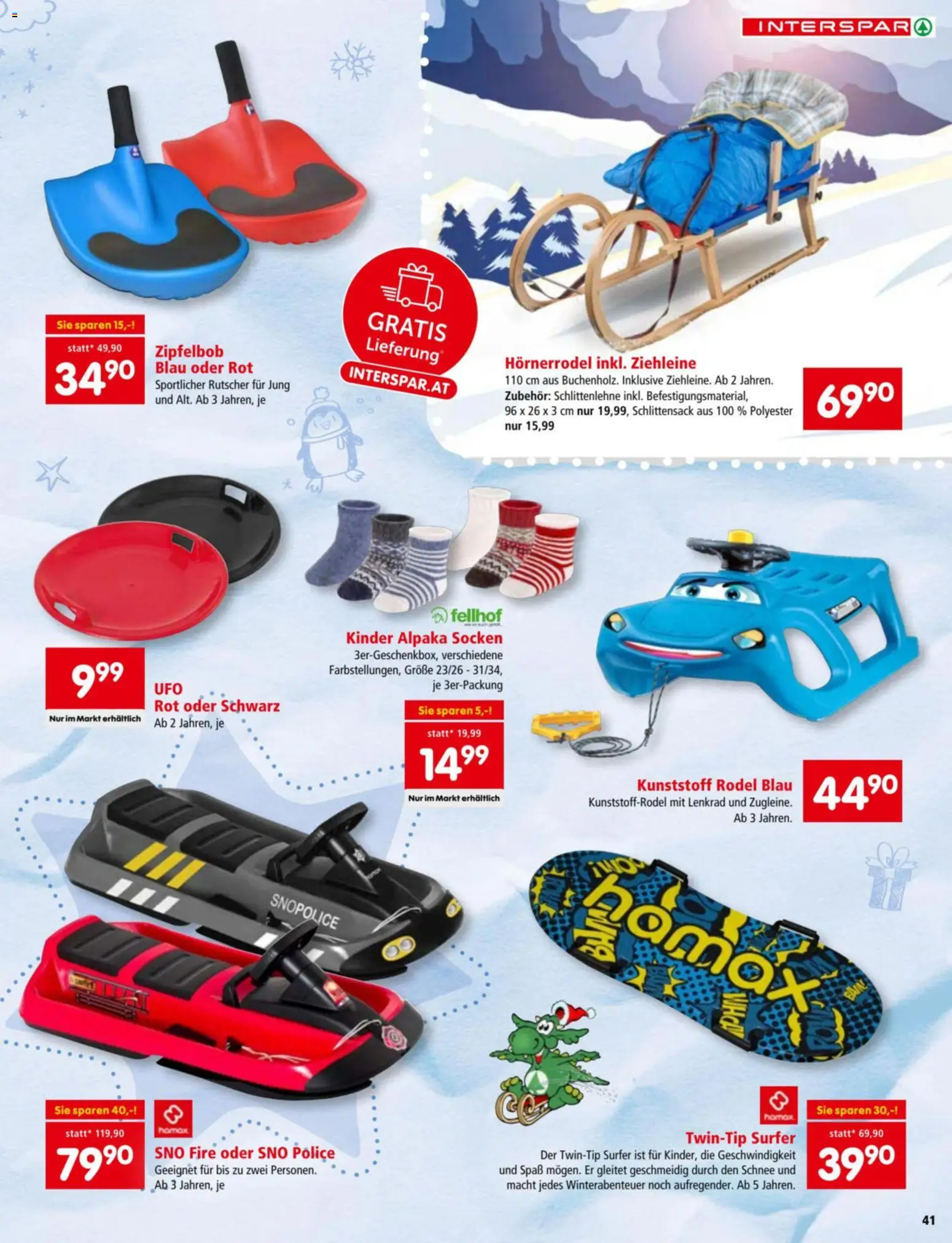 Interspar Spiele - Paradies gültig ab 30.10.2025 | Seite: 41 | Produkte: Socken