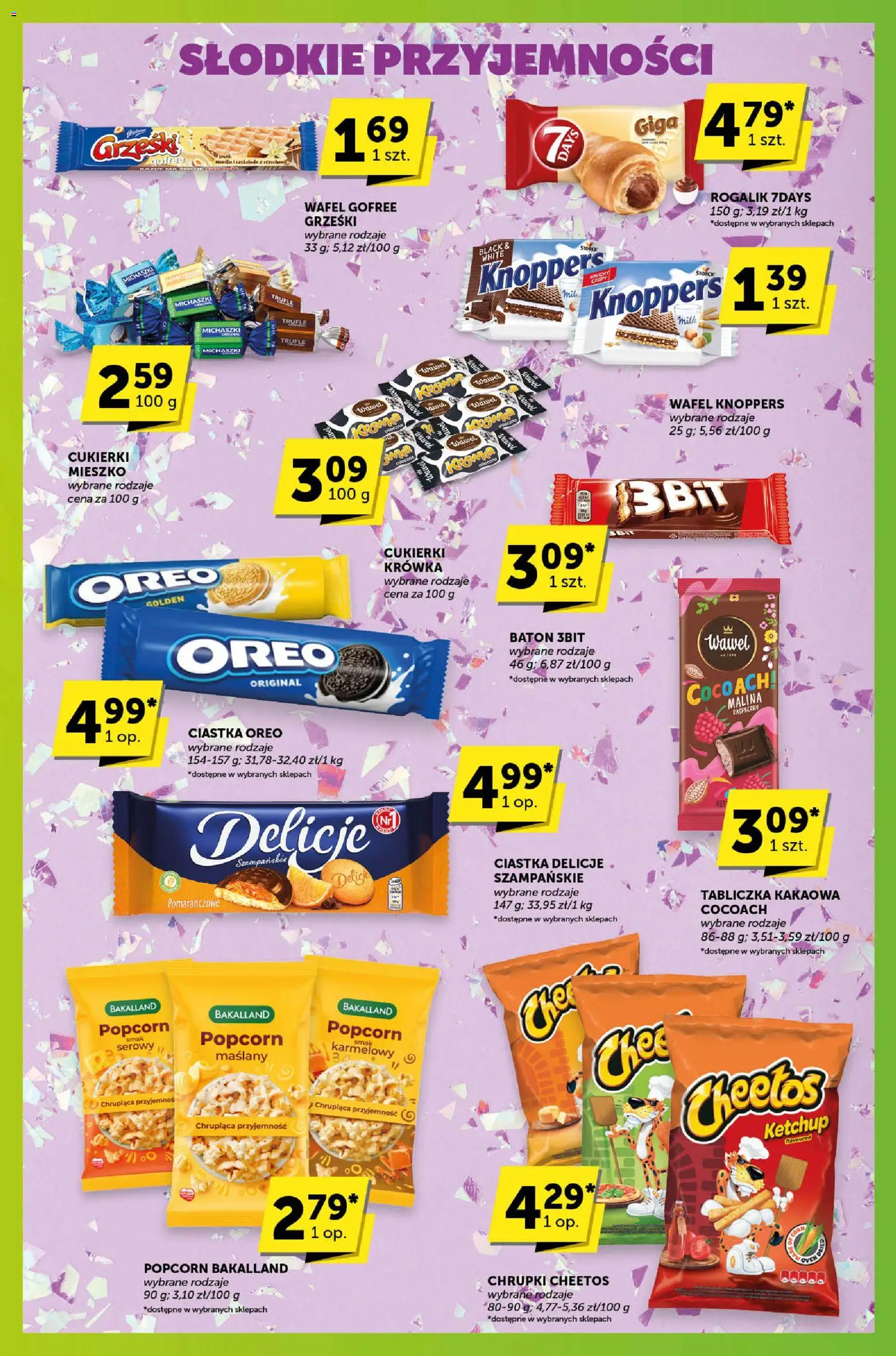 Euro Sklep Gazetka - Sprawdź, co więcej od 08.01.2026 | Strona: 4 | Produkty: Knoppers, Ciastka Oreo, Cukierki, Ciastka