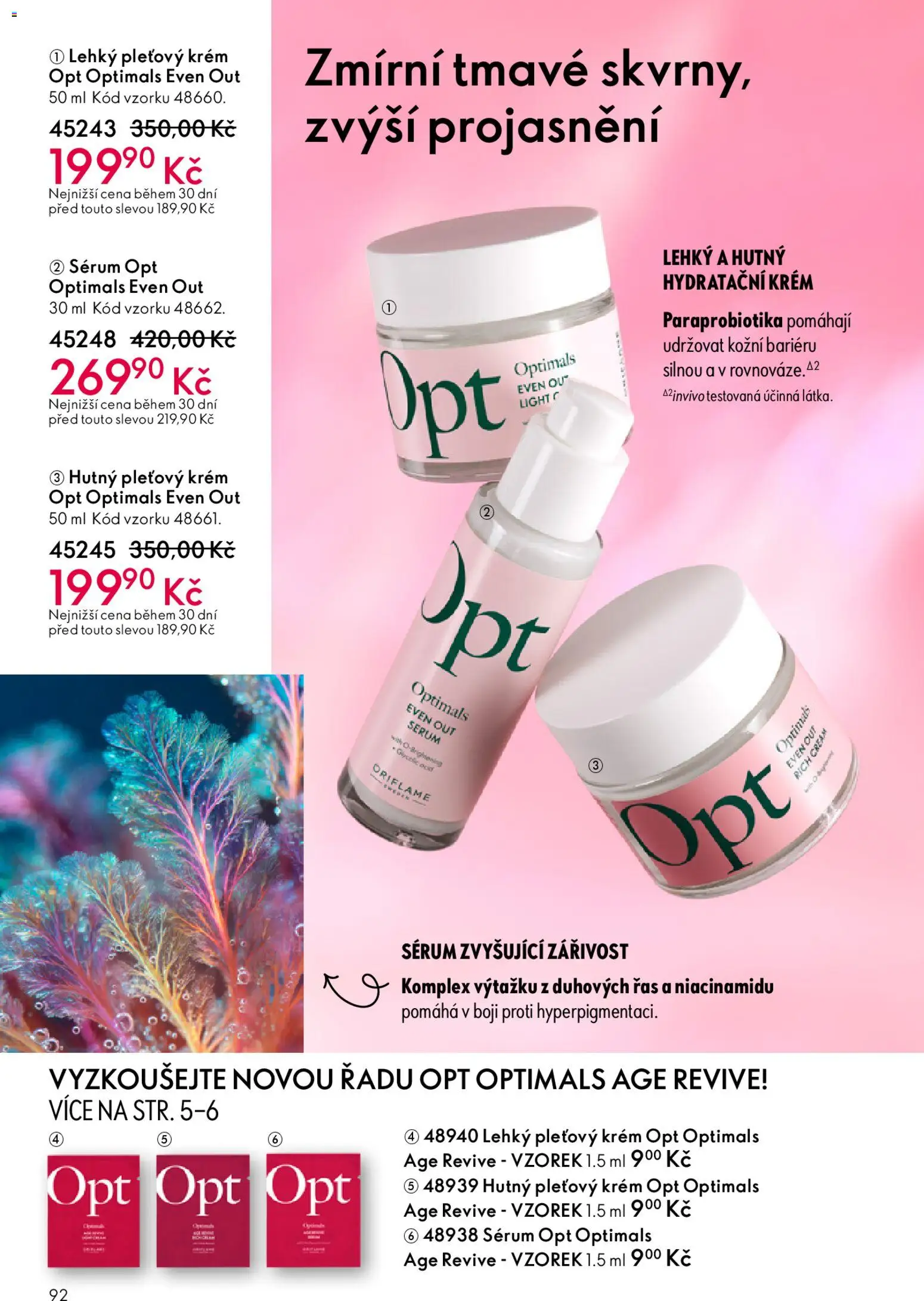 Oriflame katalog č. 04/2026 od 04.03.2026 | Strana: 92 | Produkty: Sérum, Krém, Hydratační krém