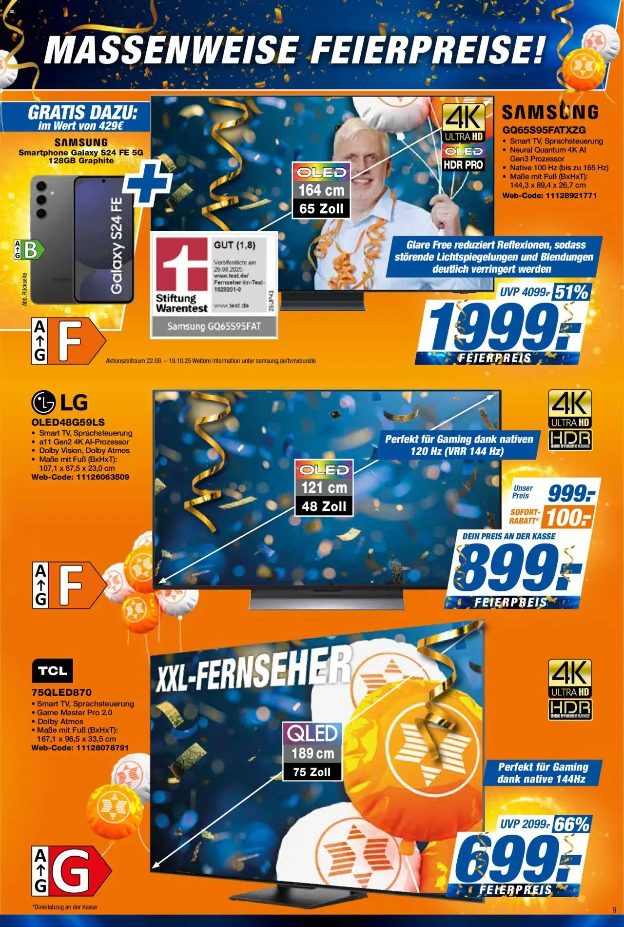 Expert Prospekt 	 – gültig ab 10.10.2025 | Seite: 9 | Produkte: Samsung, Smartphone
