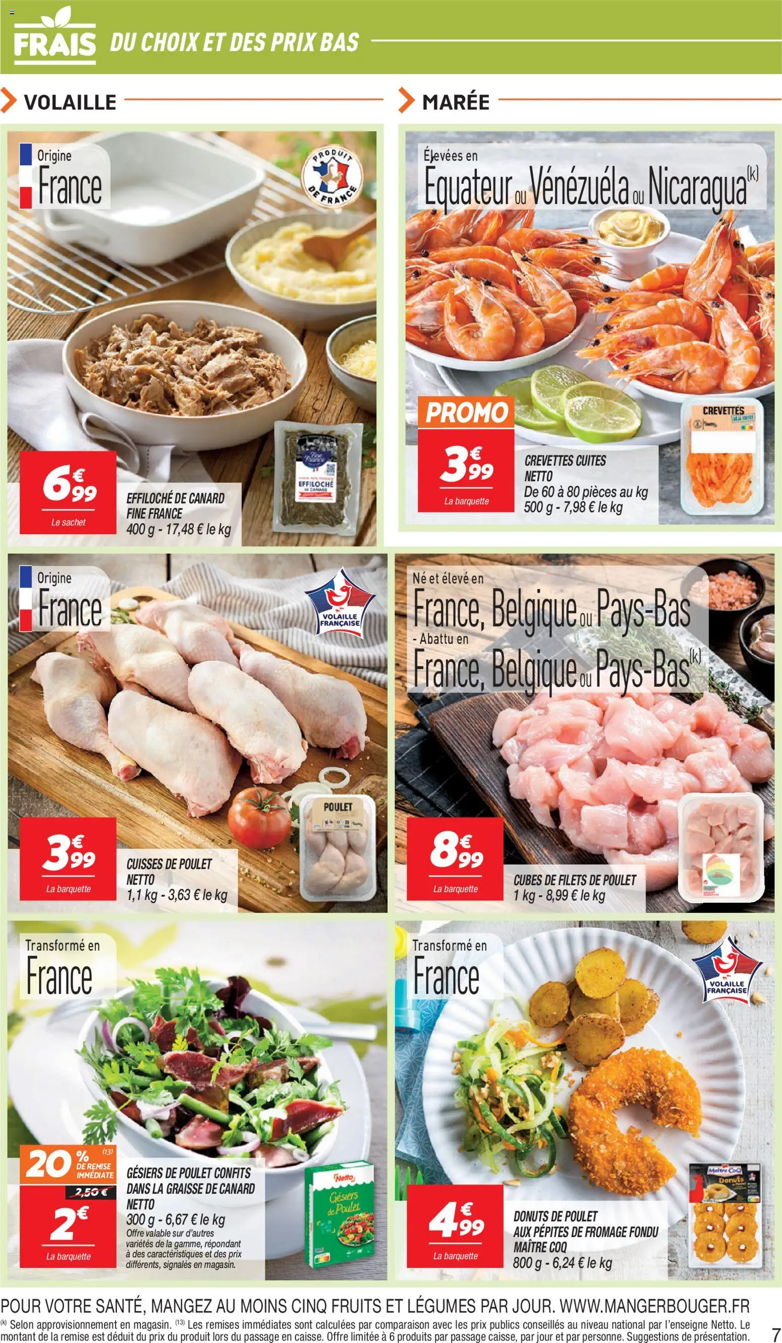 {H1} | Page: 7 | Produits: Graisse de canard, Cuisses de poulet, Volaille, Fromage