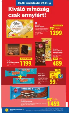 Lidl akciós ujság - amely érvényes a következő dátumtól: 18.09.2025 | Oldal: 18 | Termékek: Praliné, Jégkrém, Pálcikás jégkrém, Mangó