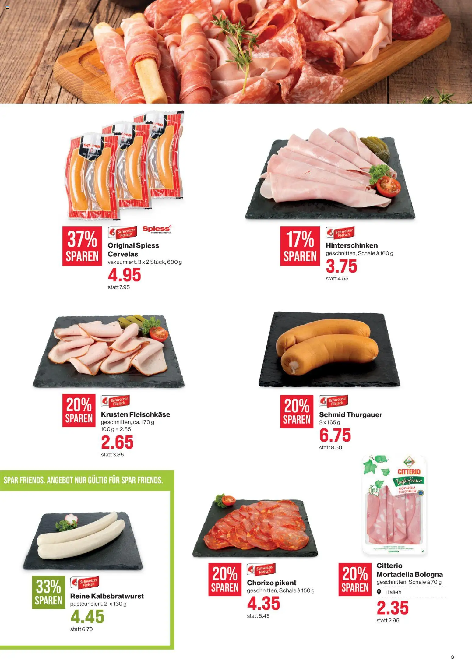 SPAR Aktionen – gültig ab 19.02.2026 | Seite: 3 | Produkte: Wurst