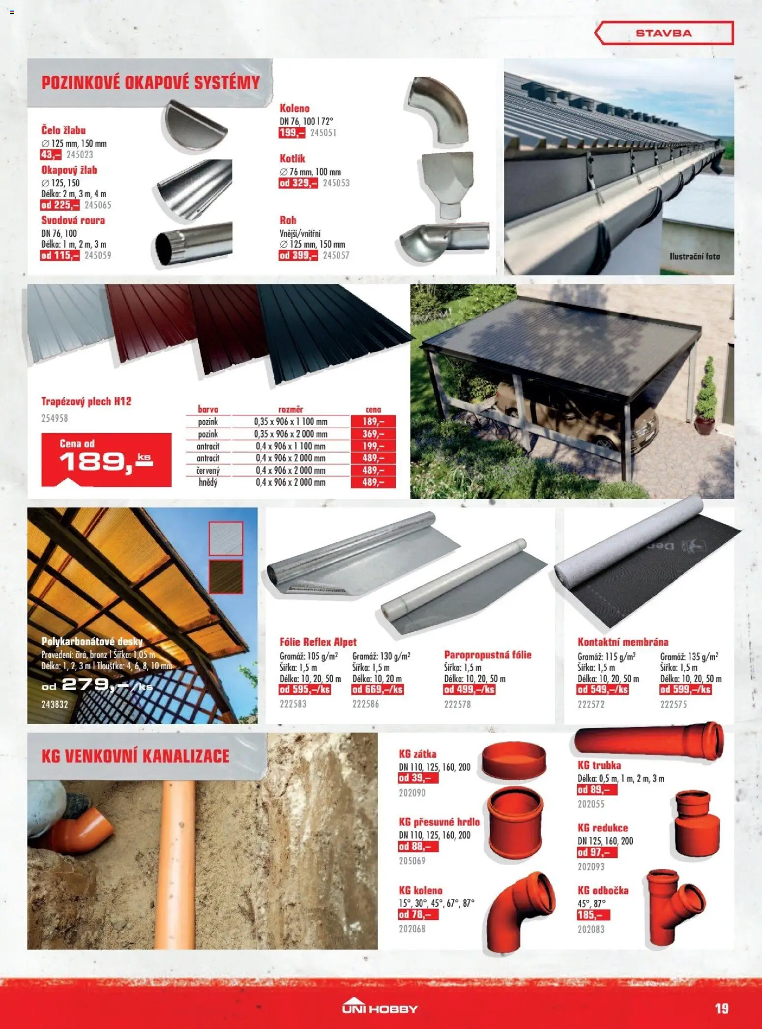 Uni Hobby leták od 05.03.2026 | Strana: 19 | Produkty: Fólie, Plech, Trubka, Desky