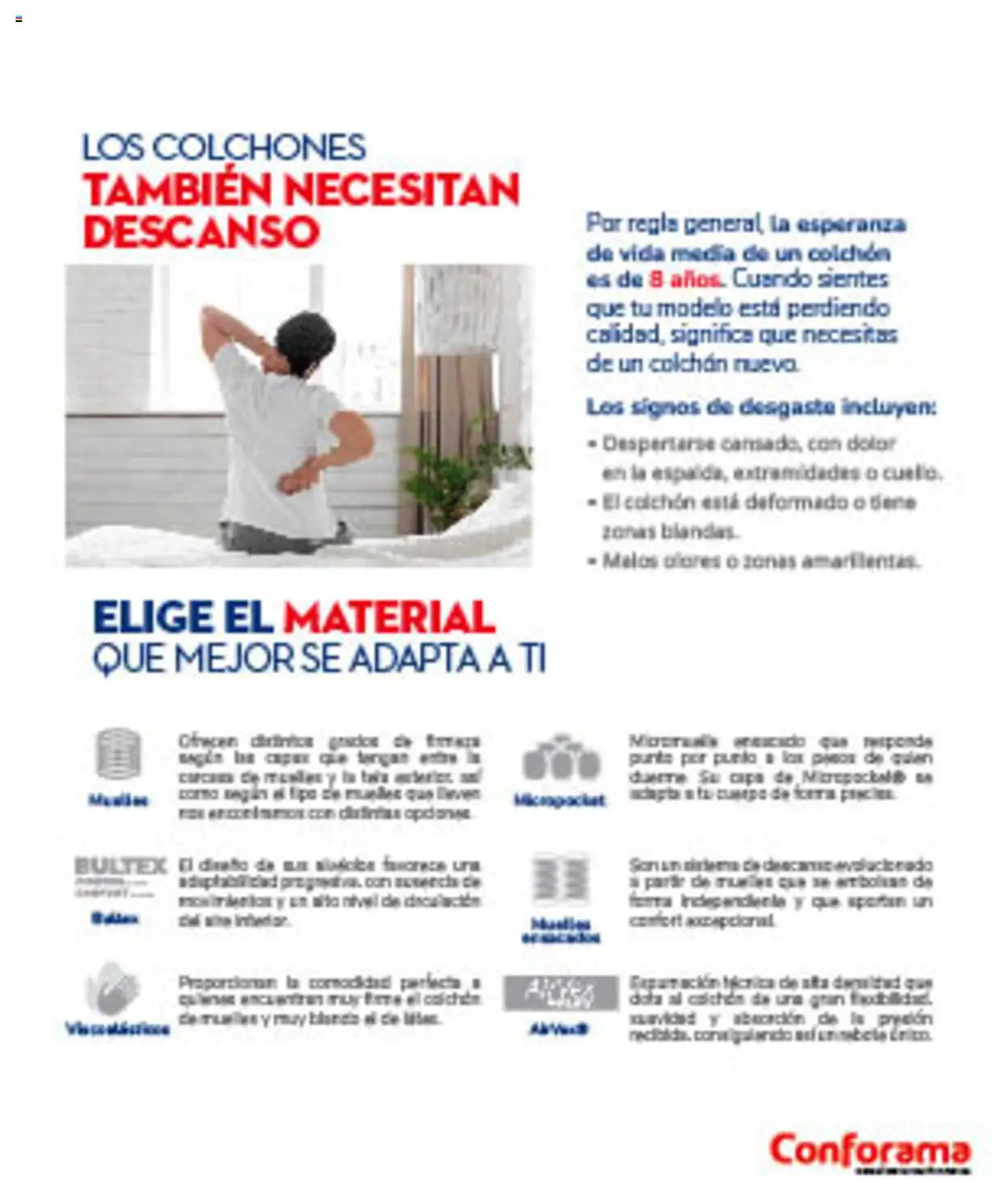 Conforama folleto │ válido desde el 07.08.2025 | Página: 5 | Productos: Colchon
