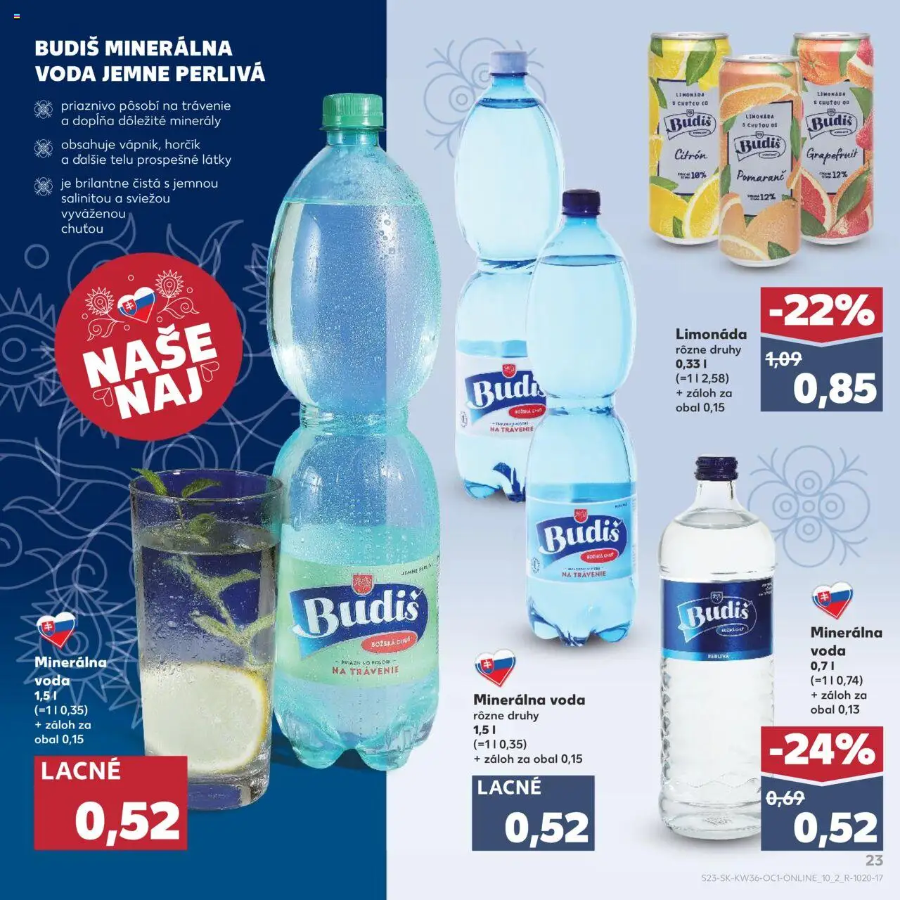 Kaufland SK akciós ujság - amely érvényes a következő dátumtól: 01.09.2025 | Oldal: 23 | Termékek: Grapefruit