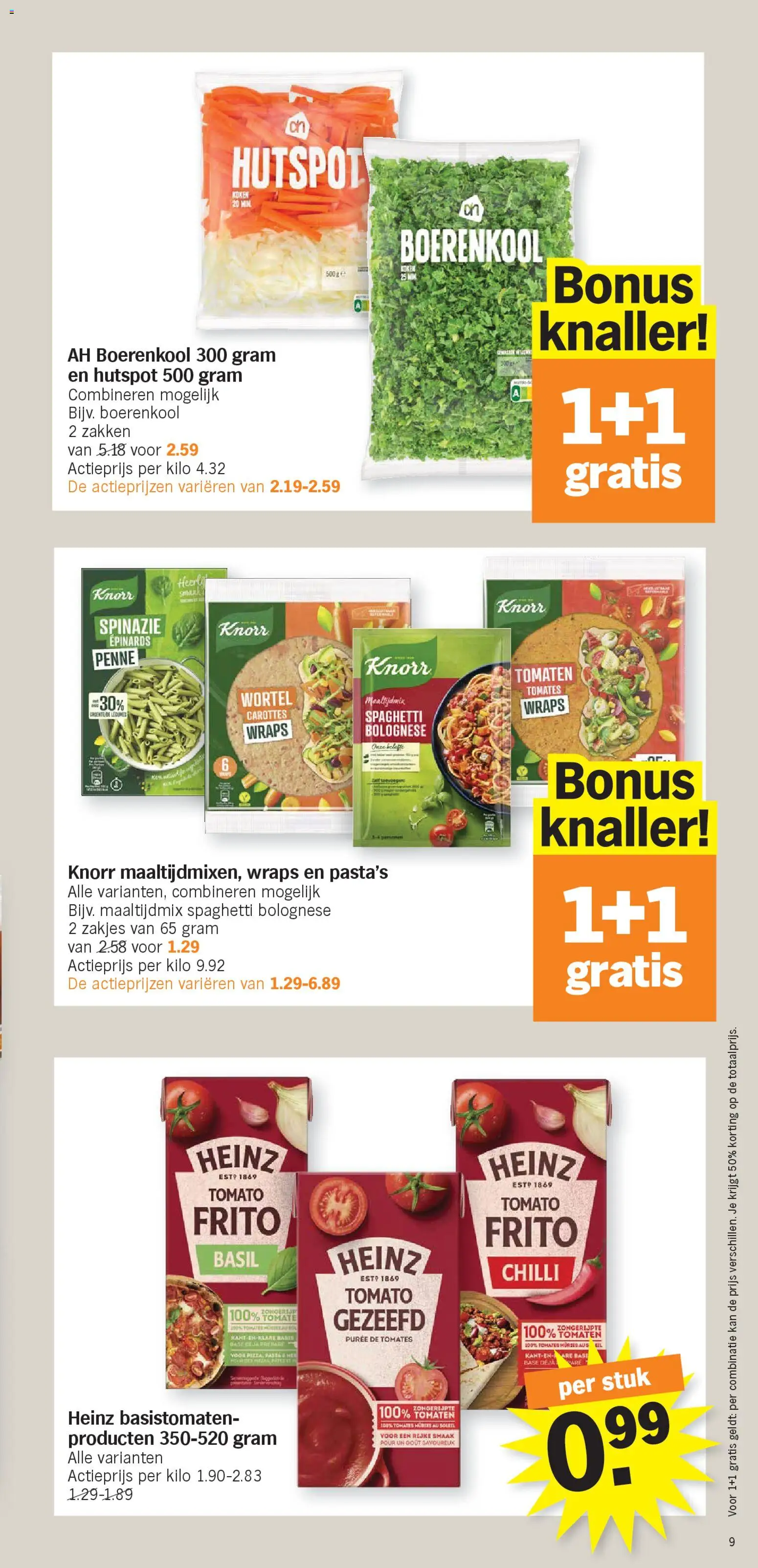{H1} | Pagina: 9 | Producten: Tomaten, Spinazie, Boerenkool, Kan