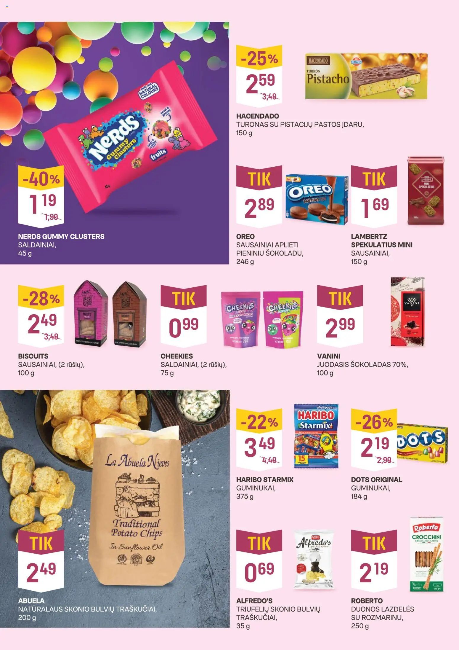 VYNOTEKA akcijos nuo 16.03.2026 | Puslapis: 2 | Prekių: Sausainiai, Šokoladas, Saldainiai