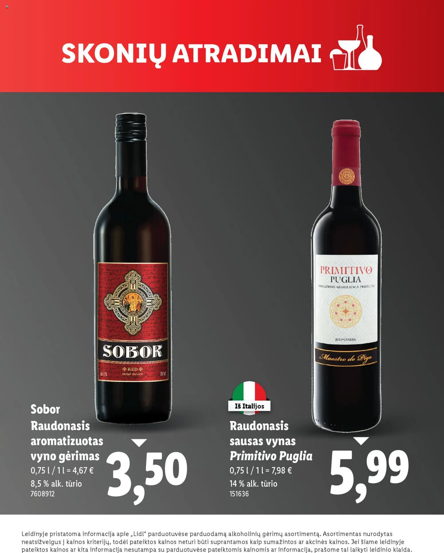 LIDL akcijos nuo 24.03.2026 | Puslapis: 17 | Prekių: Vynas