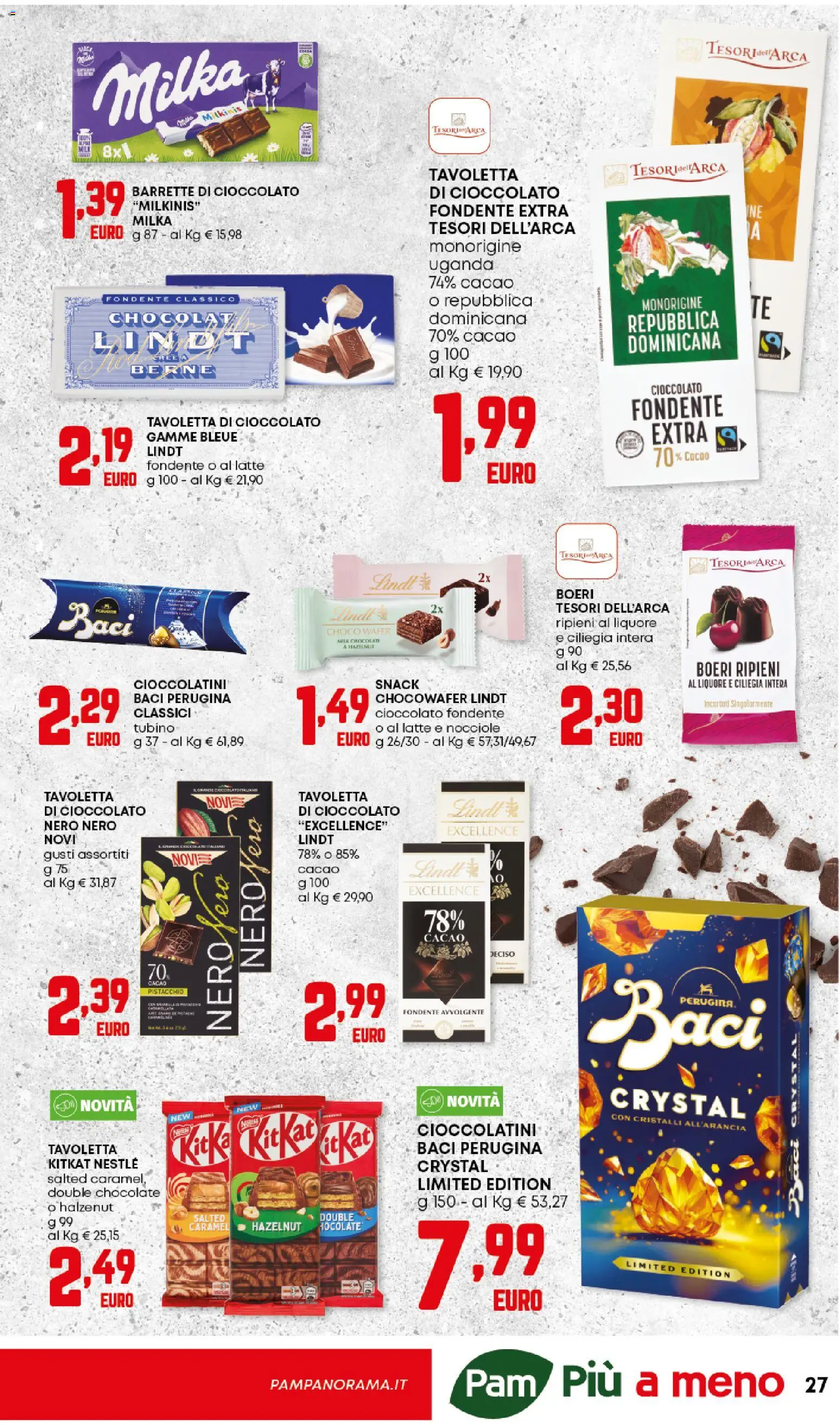 Volantino Panorama del 23.10.2025 | Pagina: 27 | Prodotti: Cioccolato, Cacao, Liquore, Cioccolatini