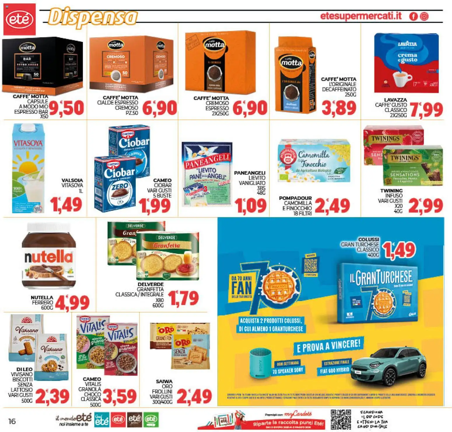 Volantino Eté del 11.11.2025 | Pagina: 16 | Prodotti: Biscotti, The, Speaker, Frollini