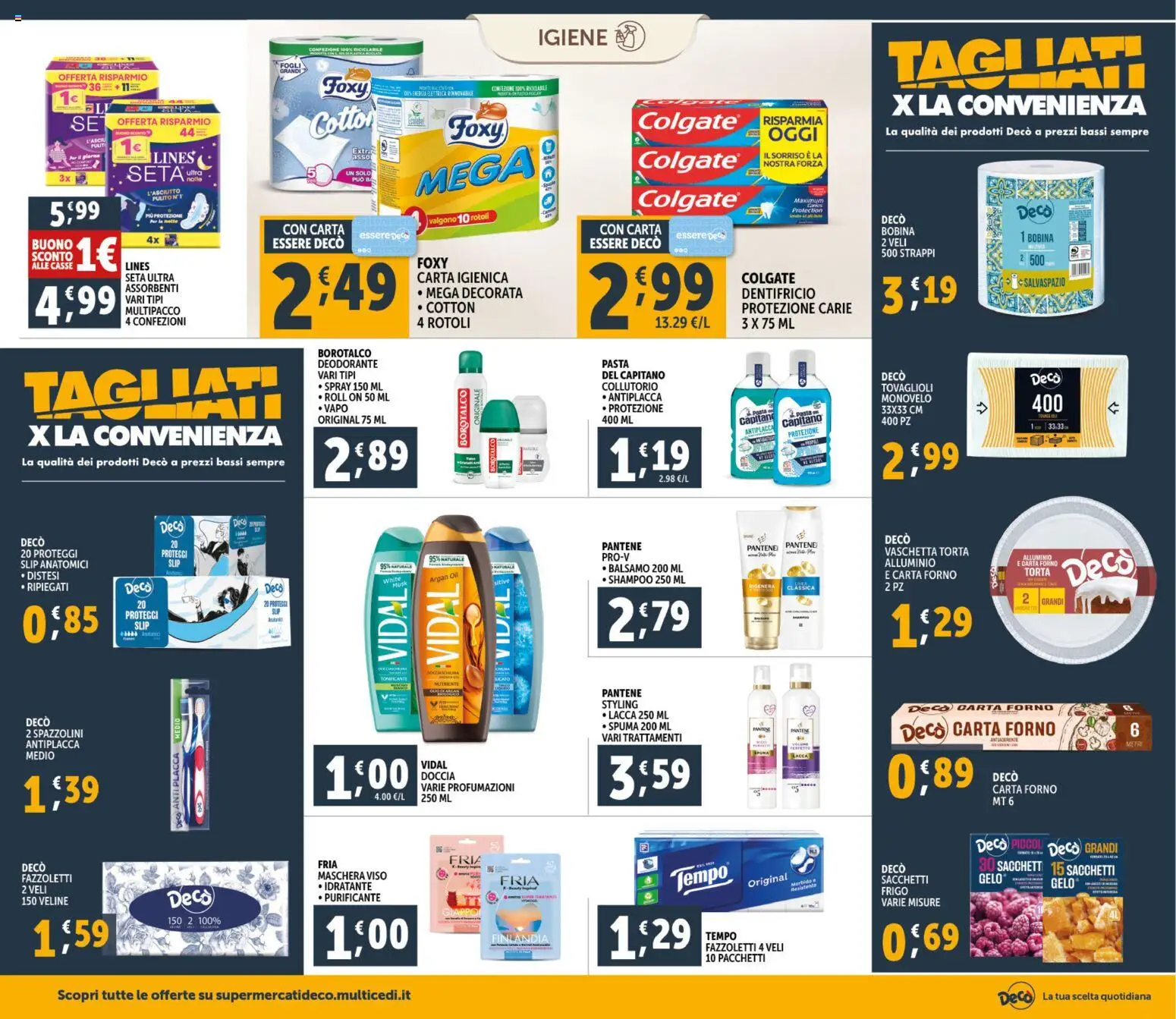 Volantino Decò del 06.03.2026 | Pagina: 18 | Prodotti: Balsamo, Fazzoletti, Slip, Torta