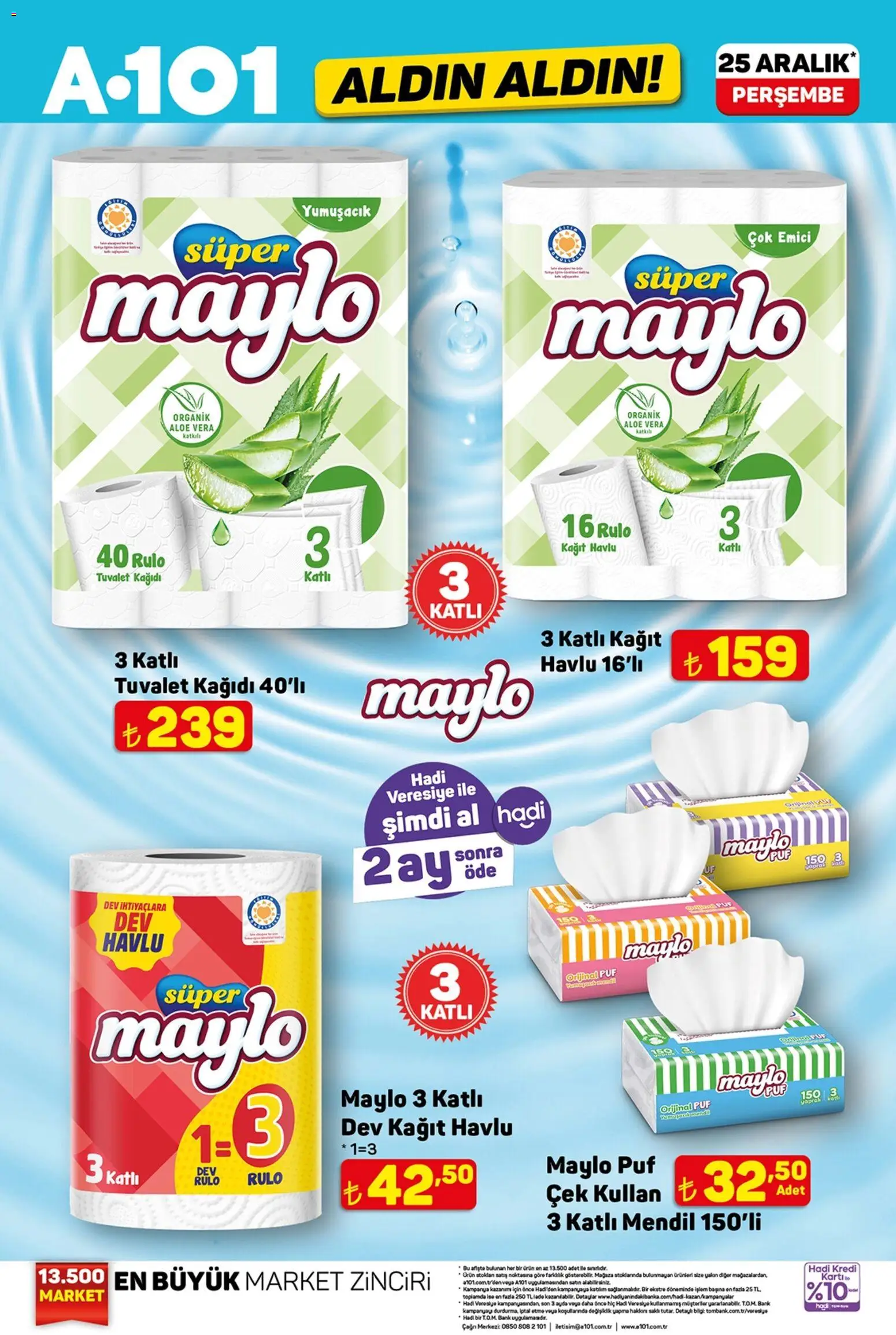 A101 Katalog Aldın Aldın - 25.12.2025 tarihinden itibaren geçerlidir | Sayfa: 5 | Ürünler: Tuvalet, Mendil, Kağıt havlu, Tuvalet kağıdı