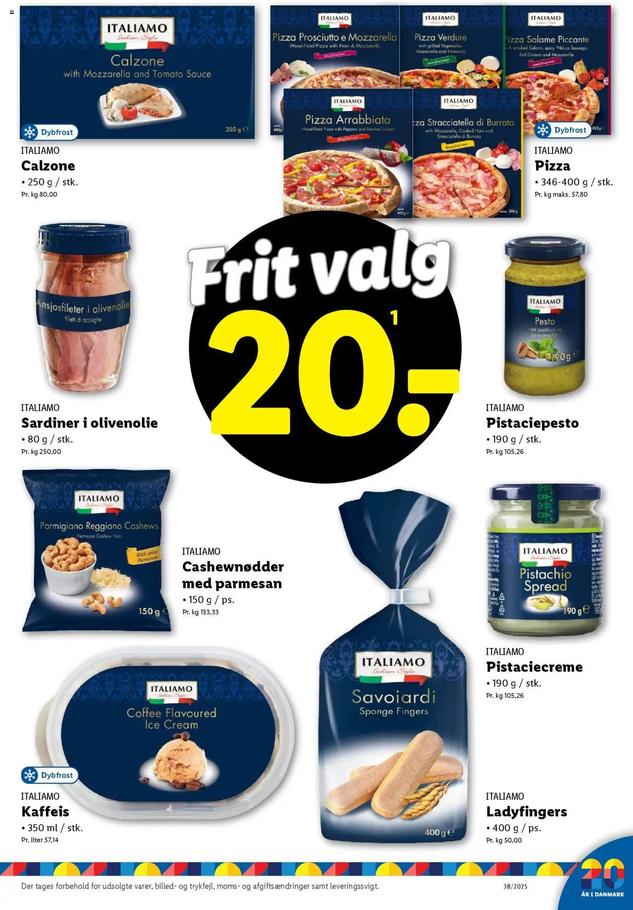Lidl tilbudsavis – gyldig fra 14.09.2025 | Side: 11 | Produkter: Pizza, Cashewnødder, Mozzarella, Basilikum