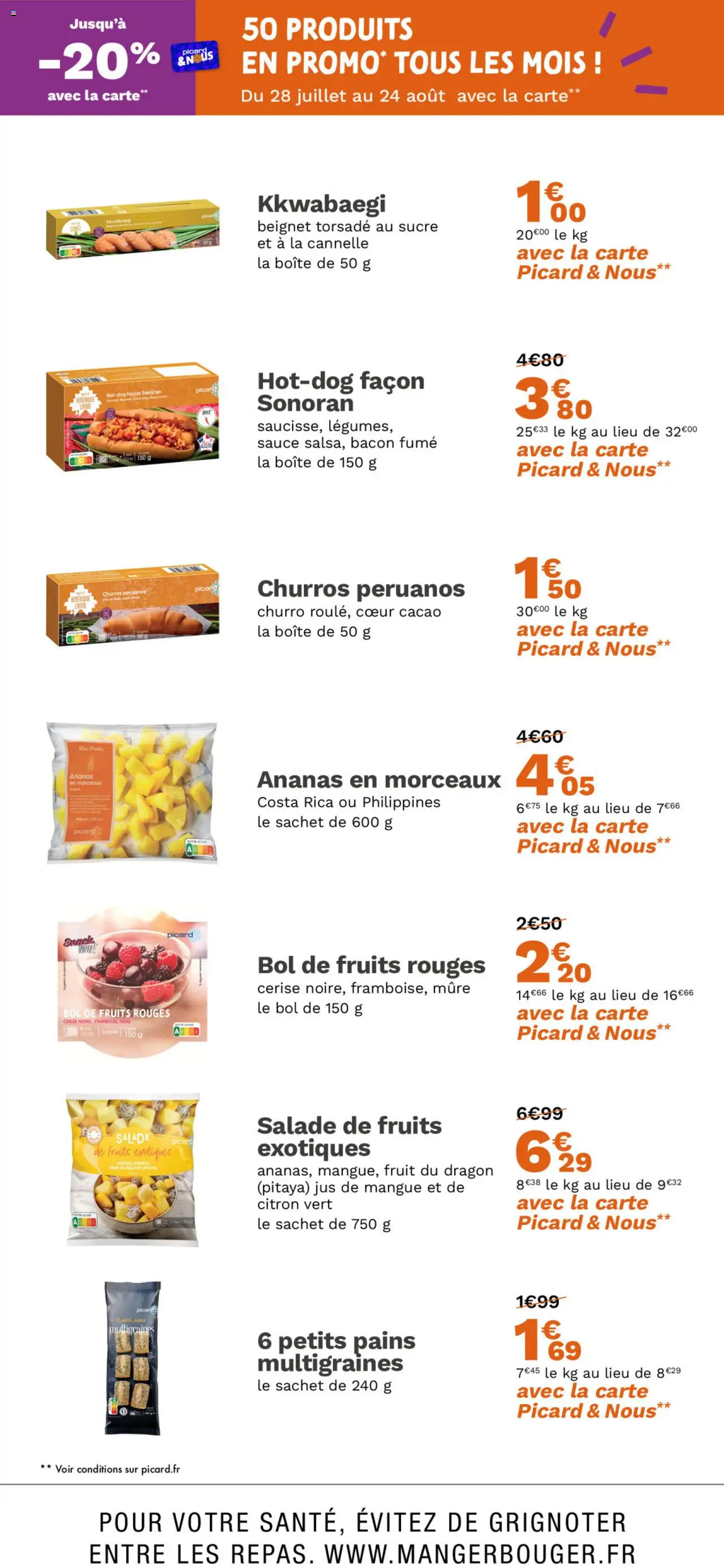  | Page: 8 | Produits: Salade, Bol, Cannelle, Jus