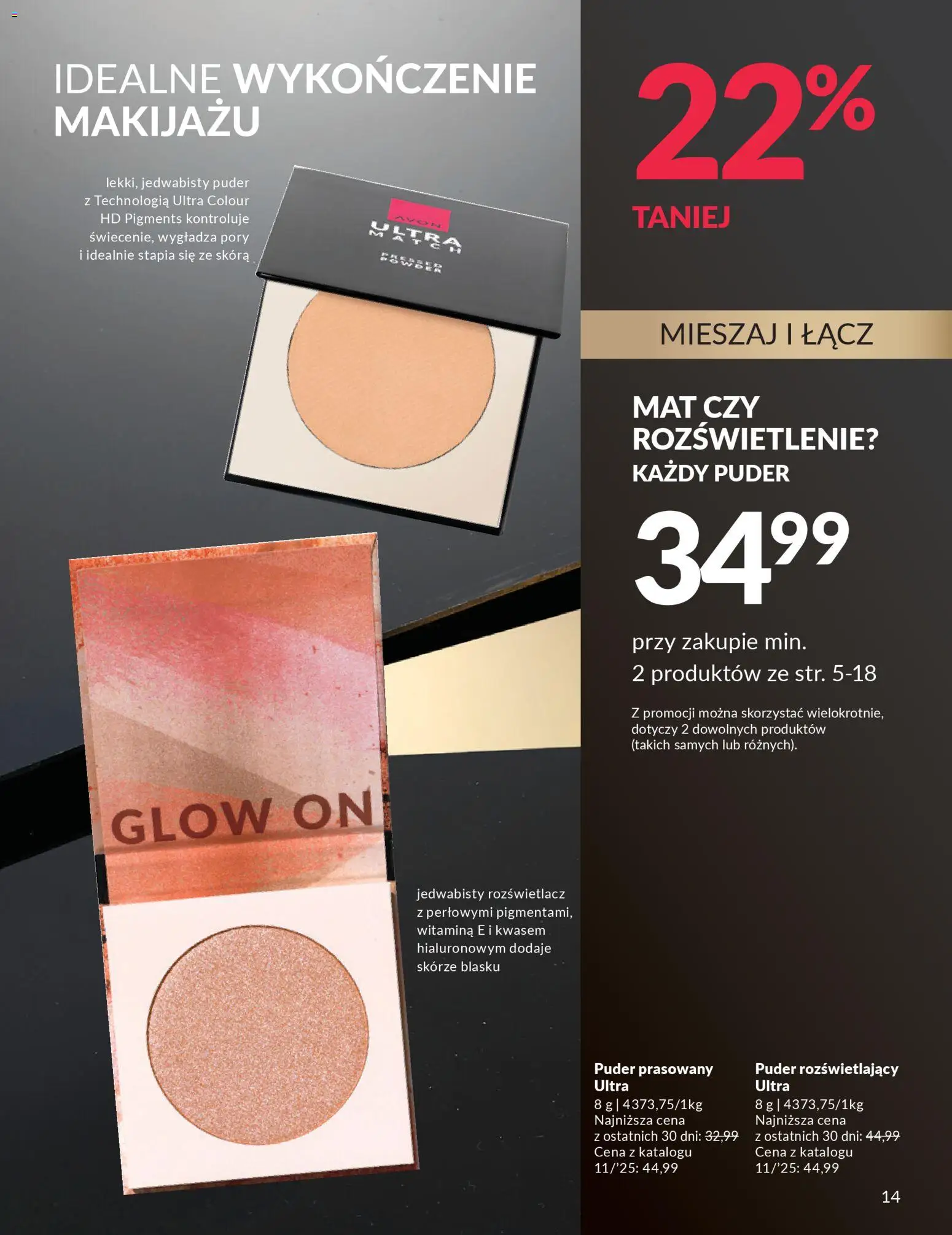 Avon Black Friday od 13.11.2025 | Strona: 14 | Produkty: Puder, Rozświetlacz