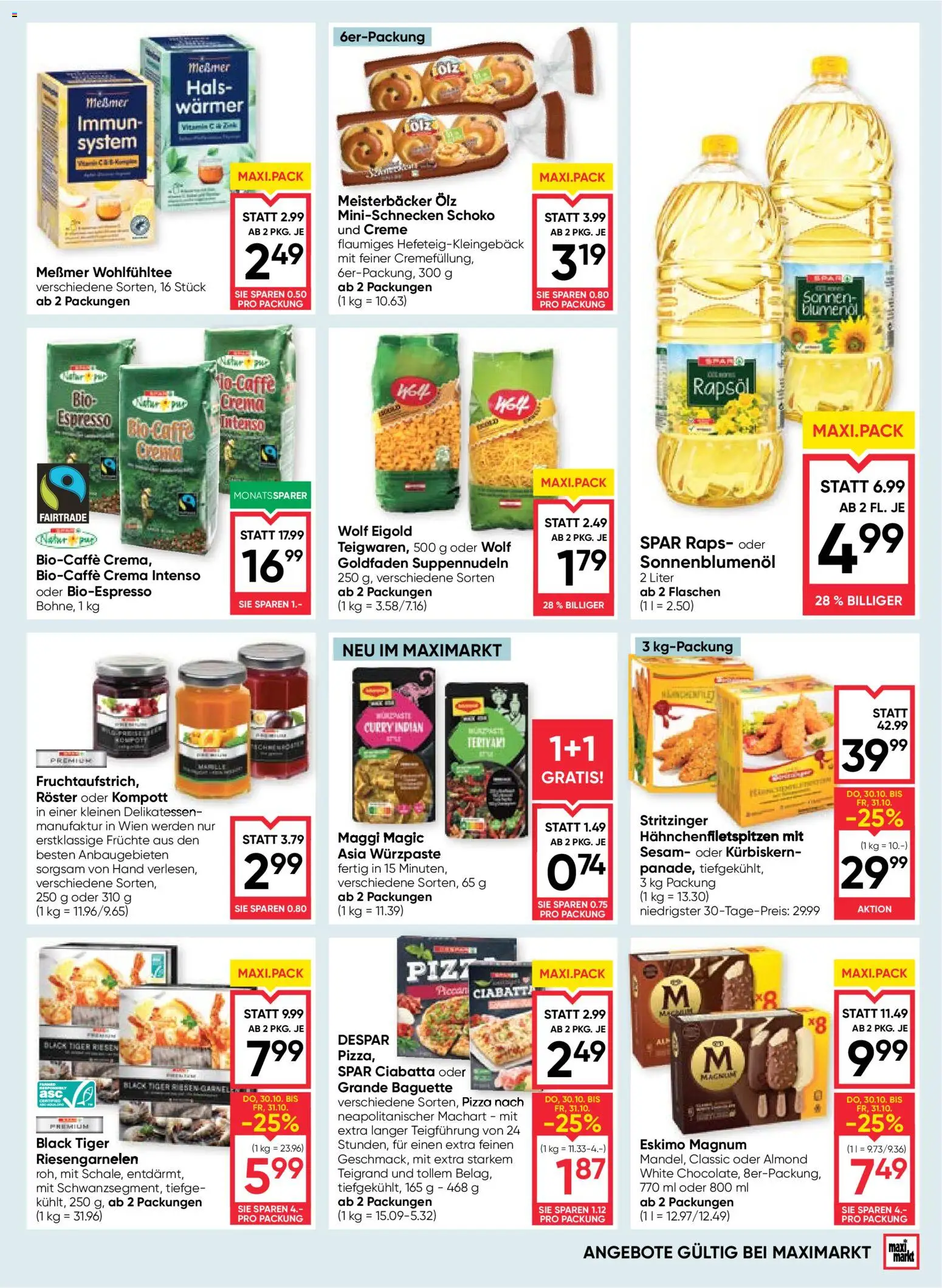 Maximarkt Flugblatt gültig ab 30.10.2025 | Seite: 11 | Produkte: Jääkaappipakastin, Creme, Pizza
