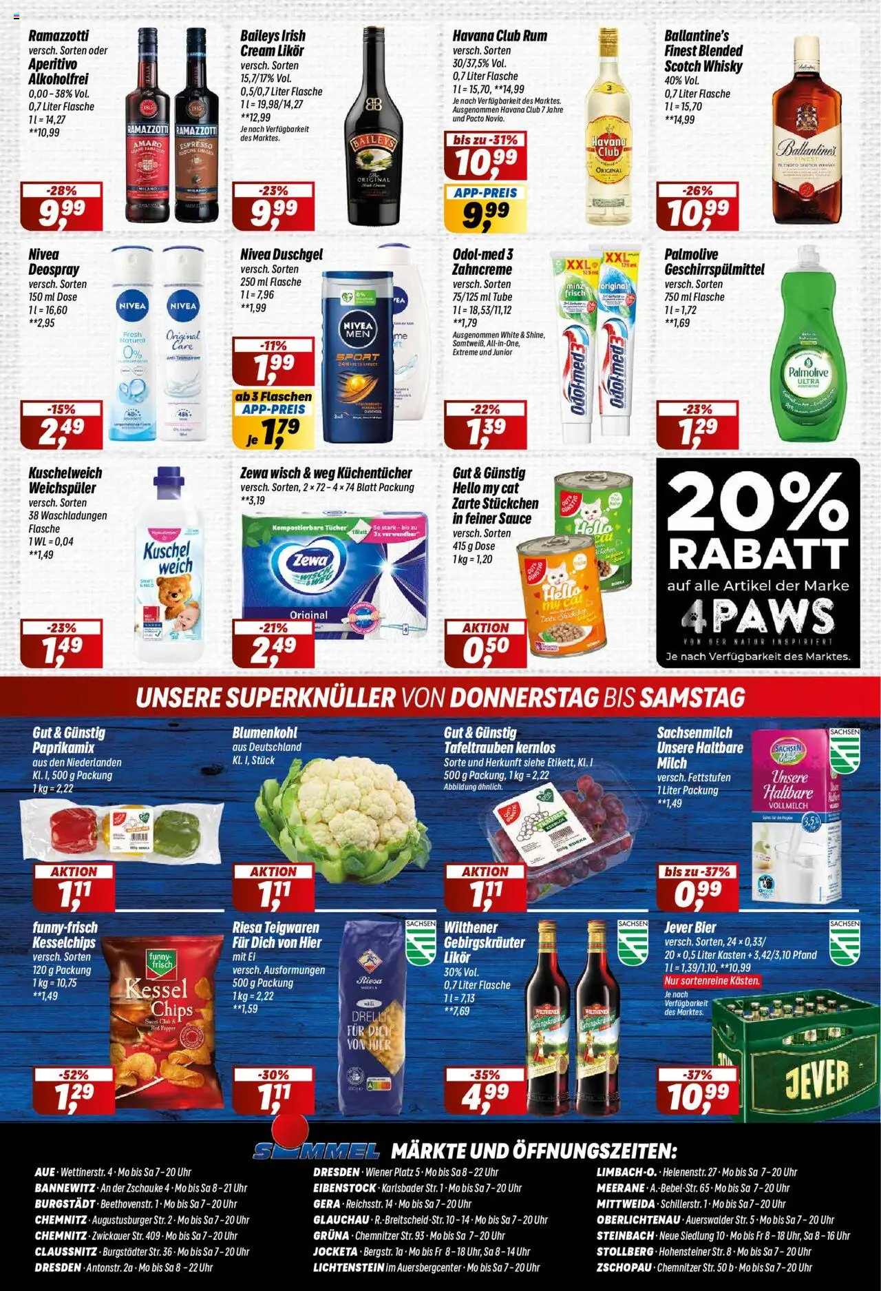 Simmel Prospekt 	 – gültig ab 29.09.2025 | Seite: 8 | Produkte: Milch, Wilthener, Geschirrspülmittel, Blumenkohl