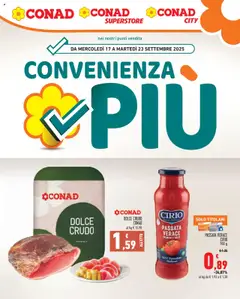 Anteprima del volantino Conad Convenienza Più Lazio catalogo valido a partire dal 17.09.2025