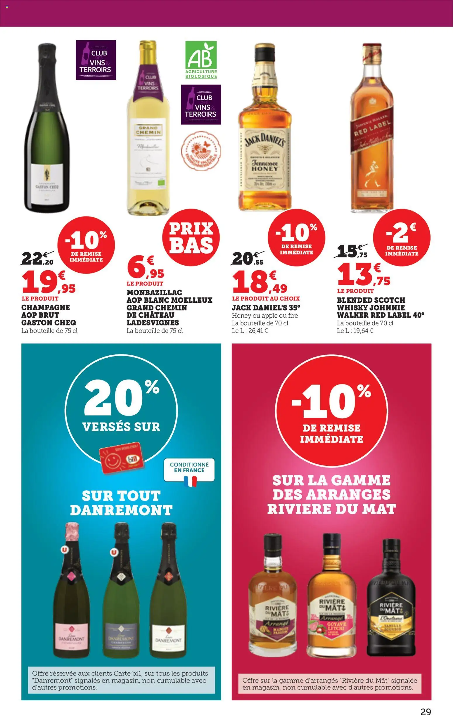{H1} | Page: 29 | Produits: Whisky, Litchi, Champagne