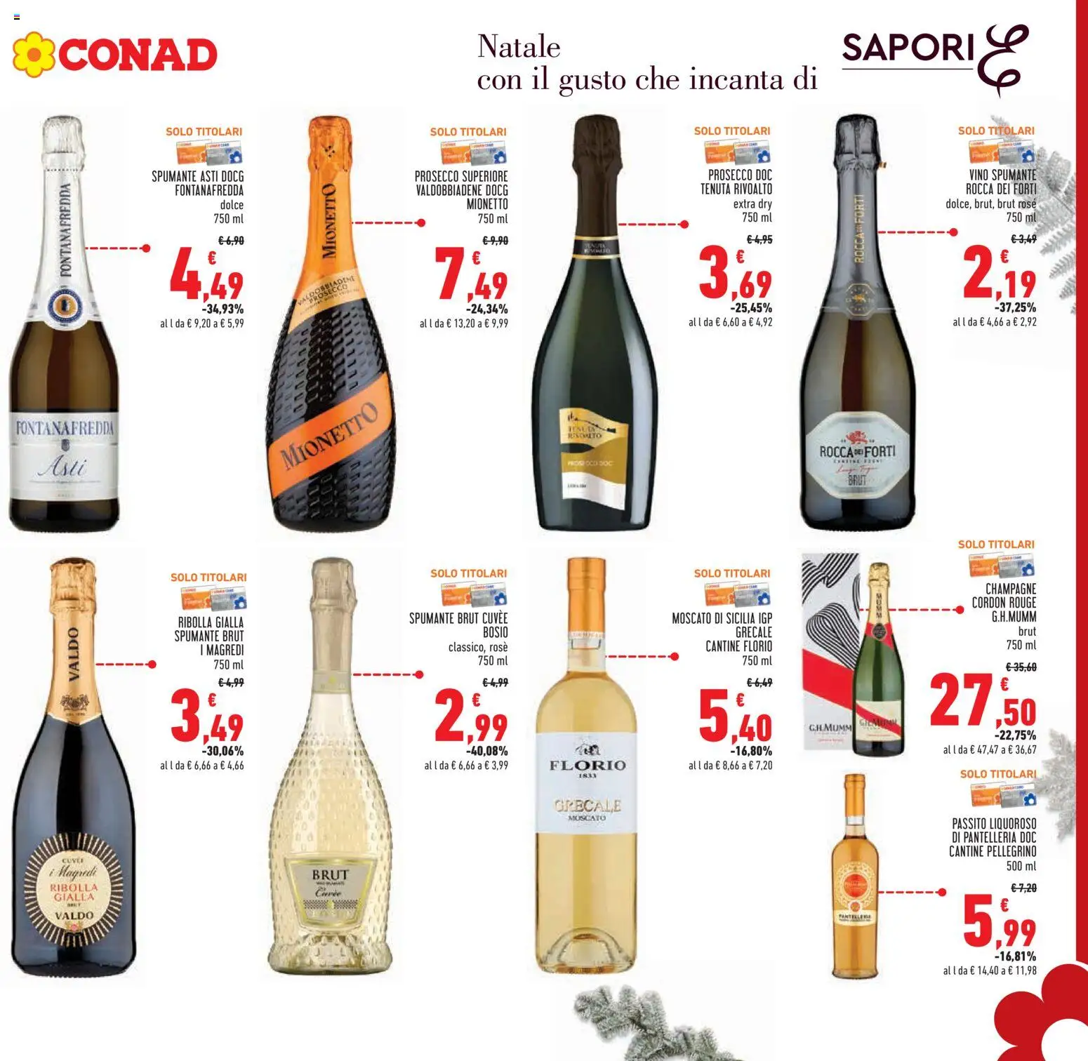 Volantino Conad del 10.12.2025 | Pagina: 5 | Prodotti: Prosecco, Vino, Spumante, Champagne