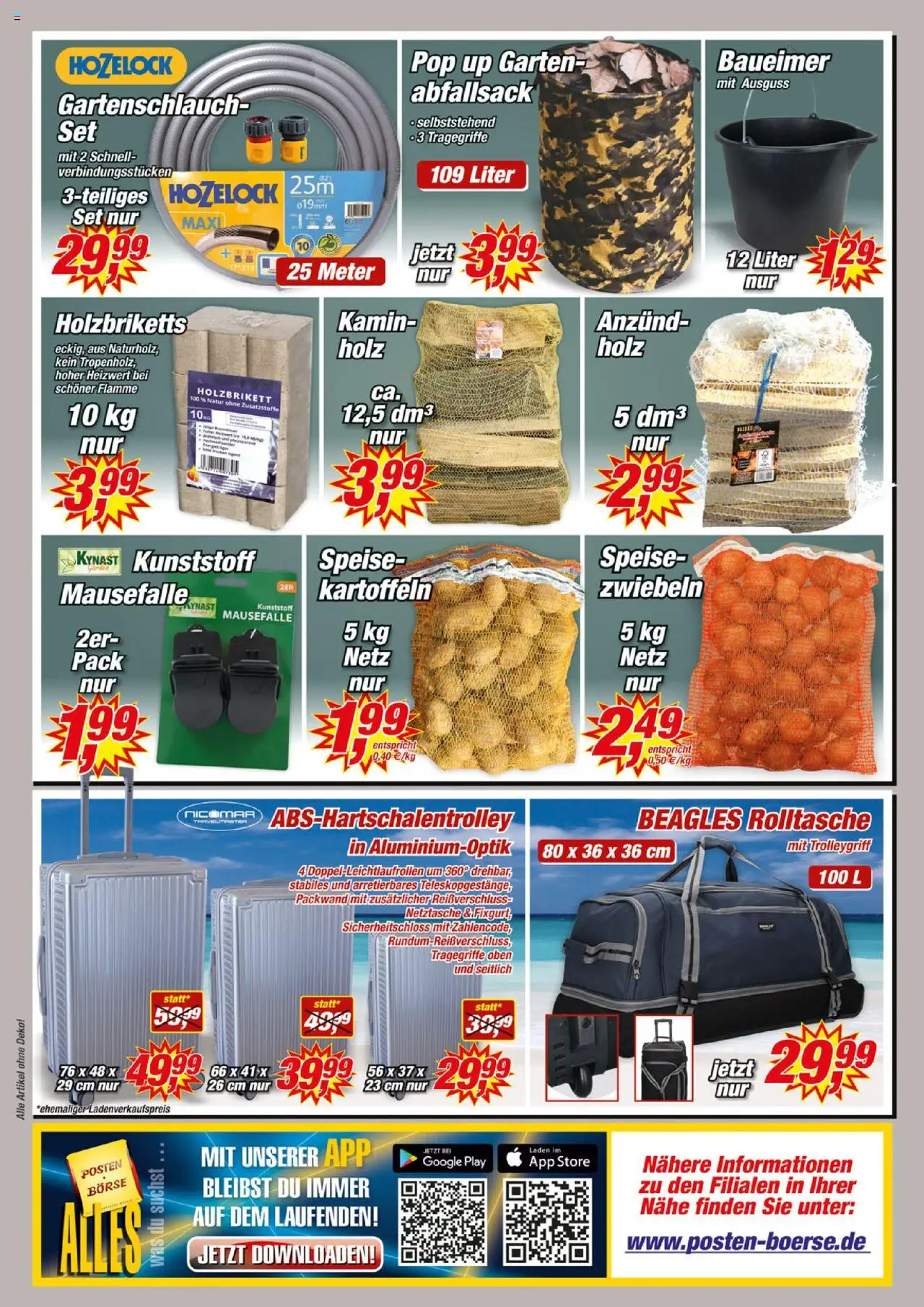 Posten Börse Prospekt – gültig ab 13.09.2025 | Seite: 8 | Produkte: Kamin, Kartoffeln, Zwiebeln