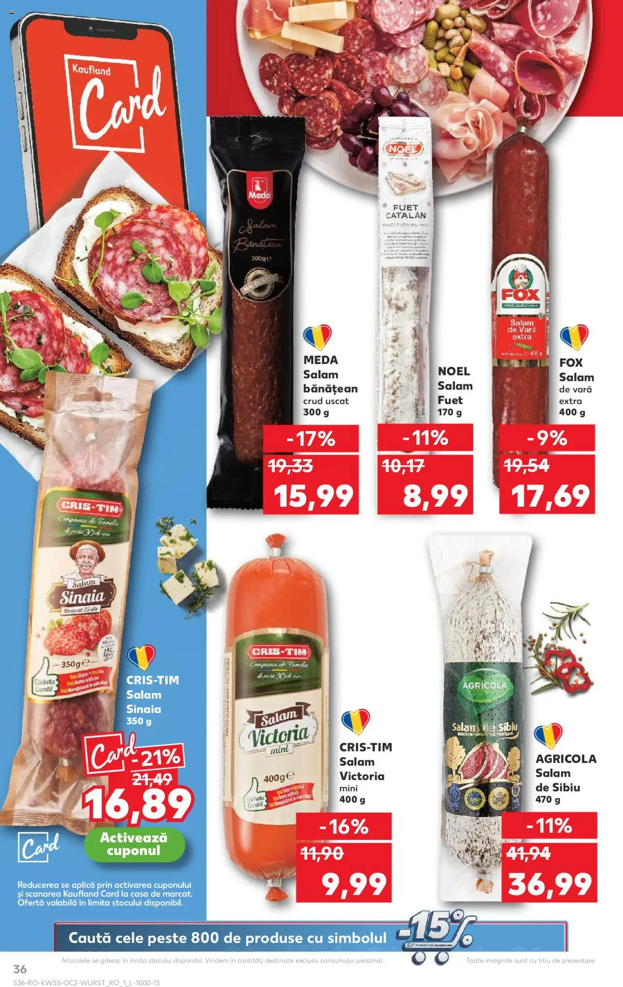 Kaufland RO akciós ujság - amely érvényes a következő dátumtól: 27.08.2025 | Oldal: 36